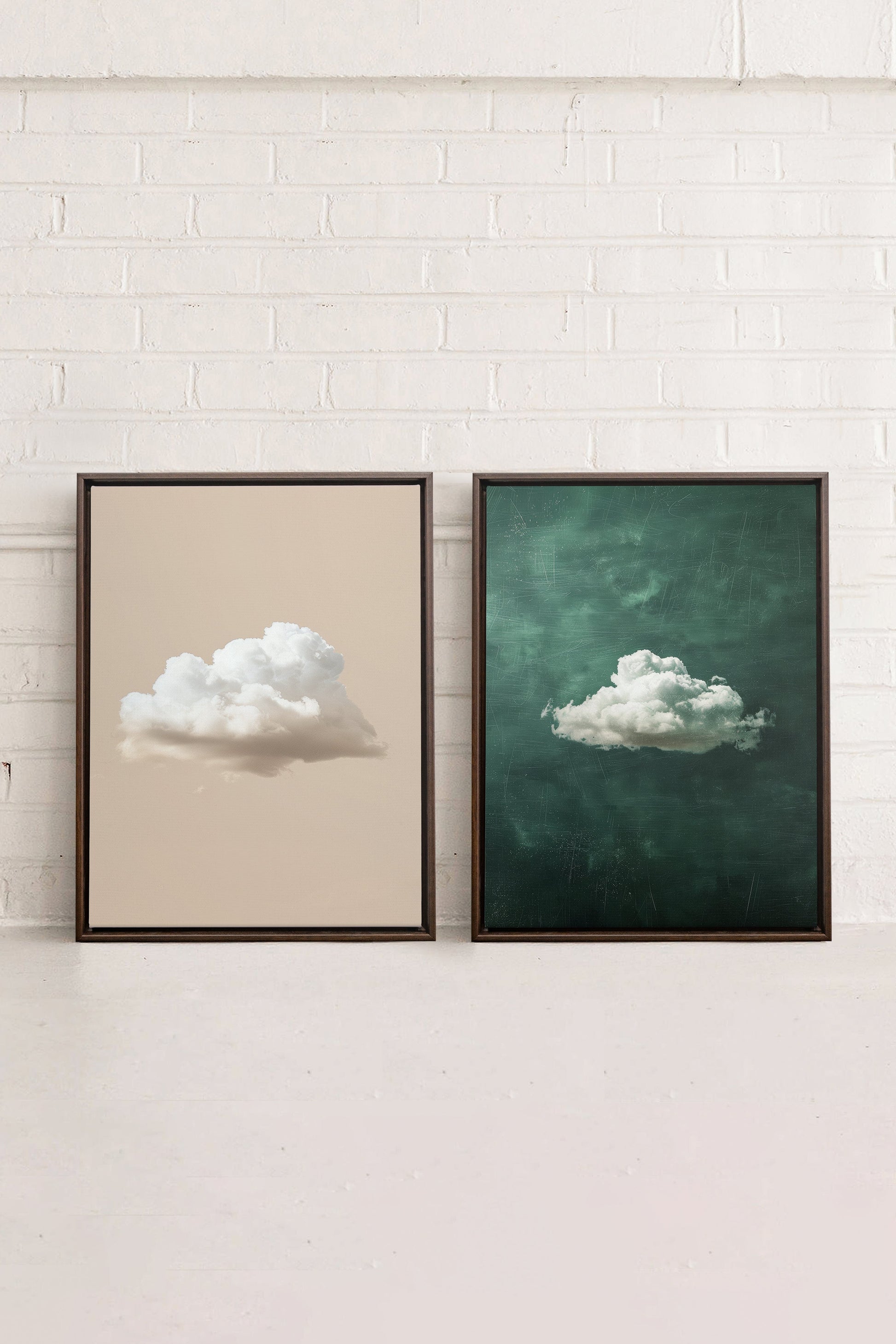 CLOUD SET (2 Stretched Canvas Artworks)