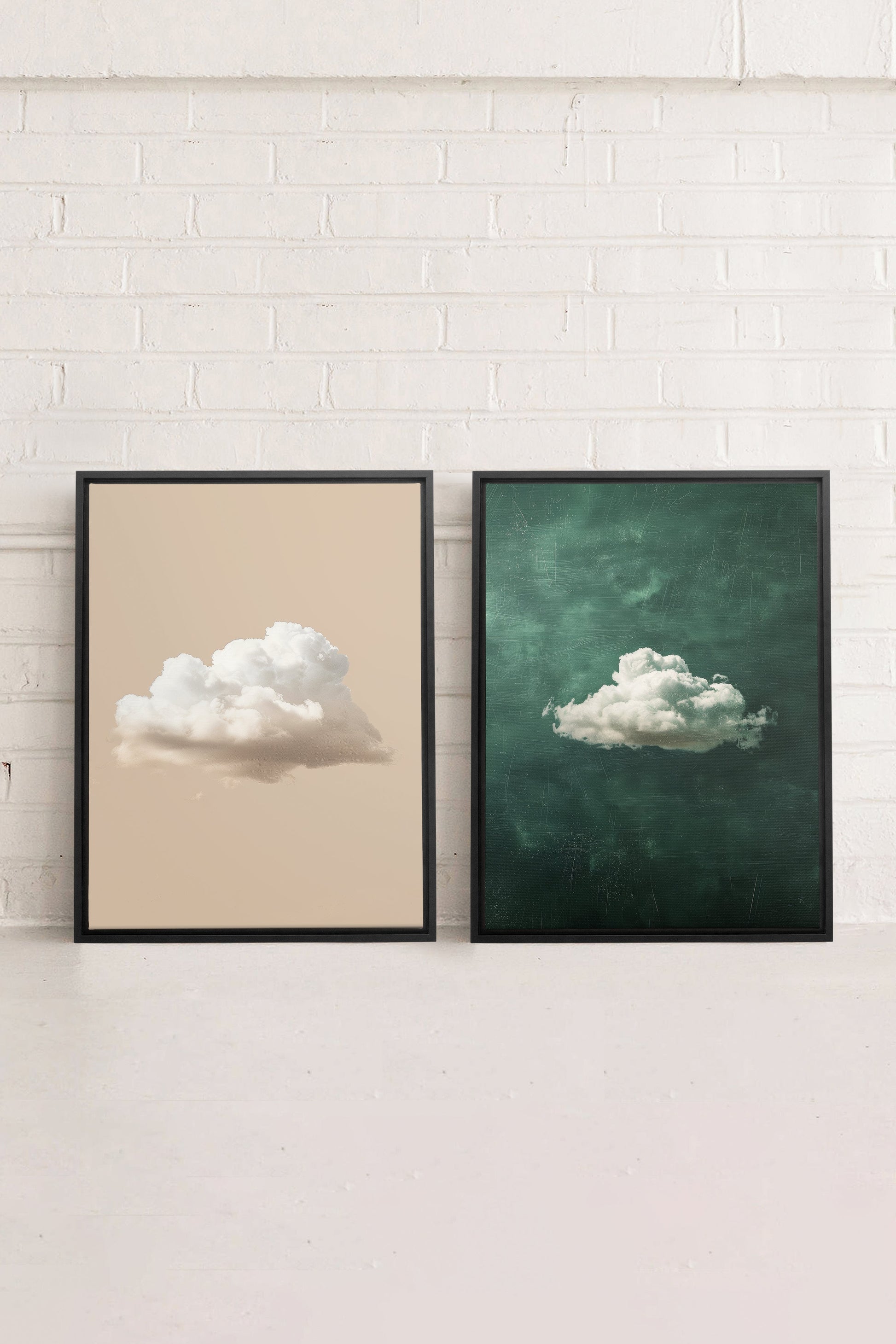 CLOUD SET (2 Stretched Canvas Artworks)