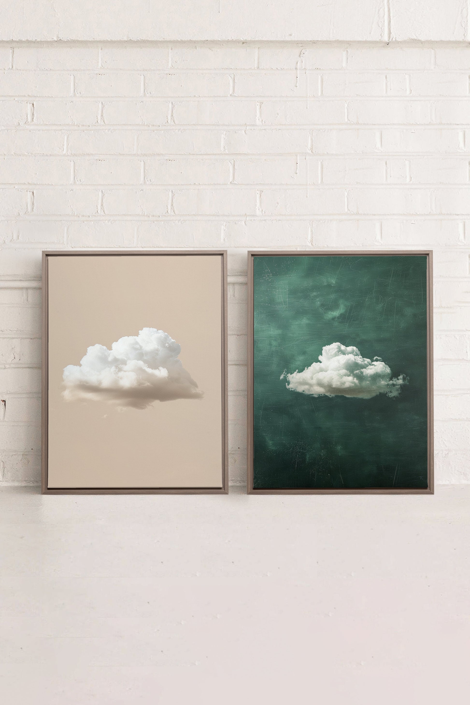 CLOUD SET (2 Stretched Canvas Artworks)