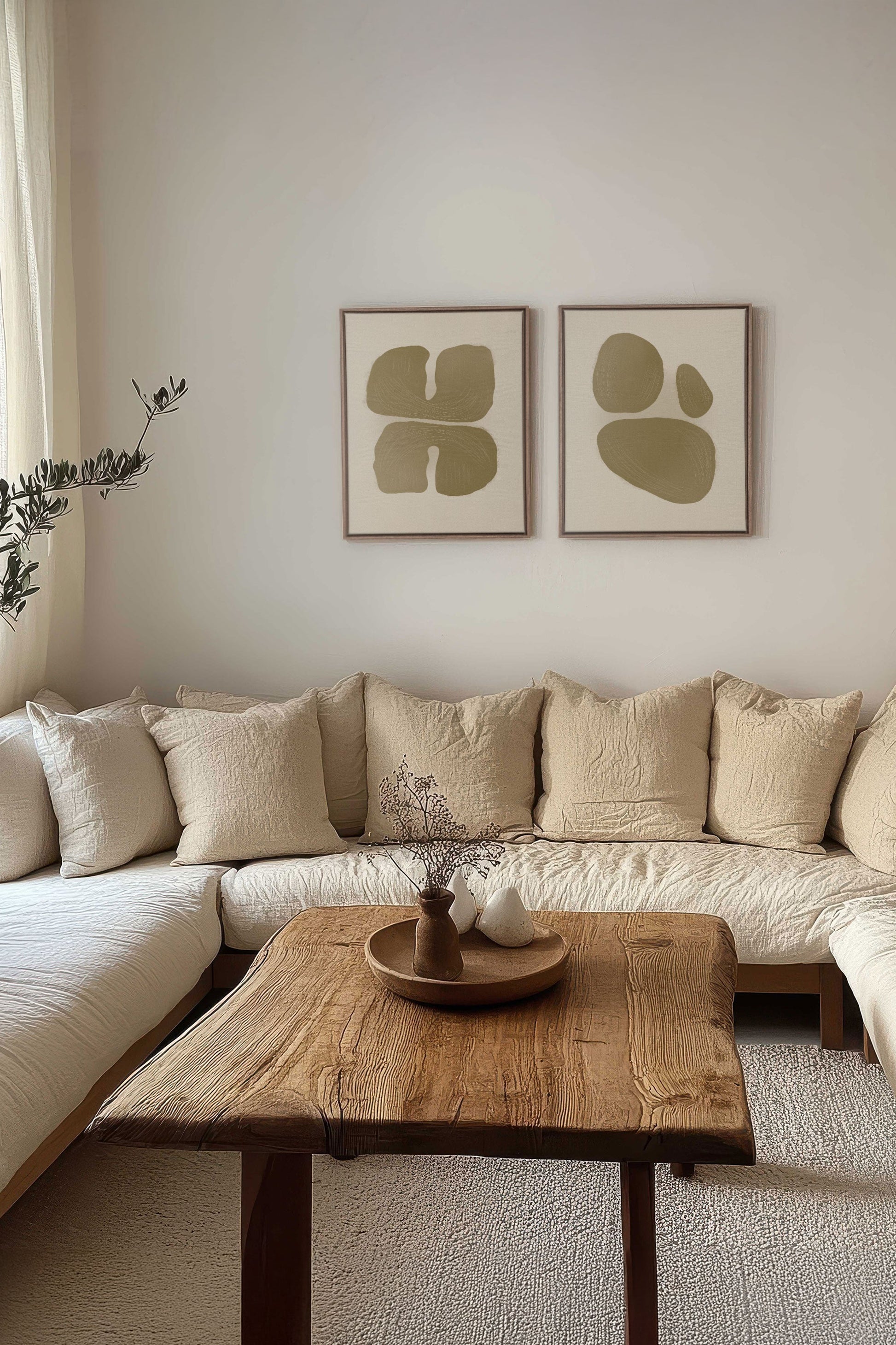 M Combination Interior (2 Works on Stretched Canvas)
