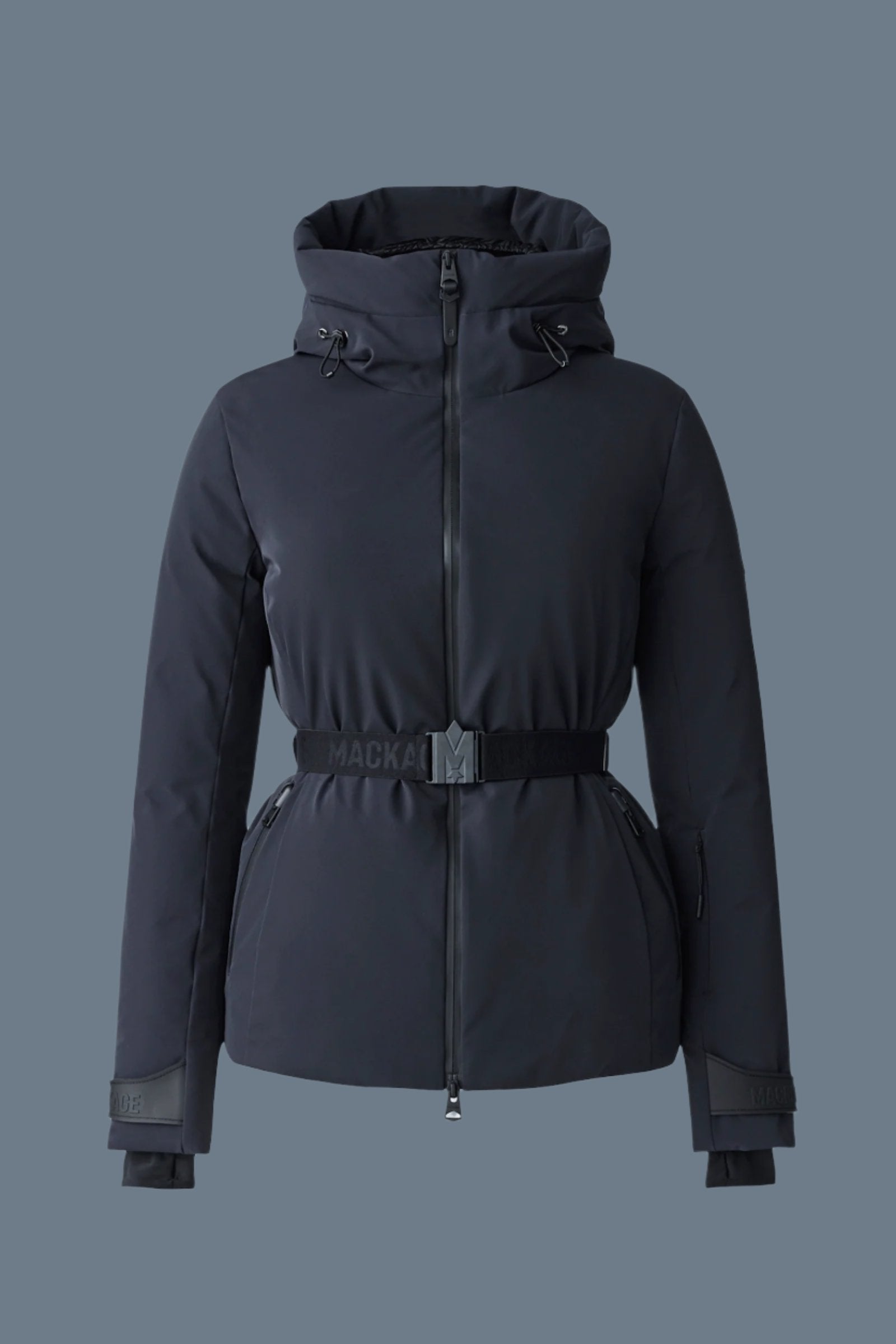 Veste de ski ceinturée en duvet avec capuche KRYSTAL Agile-360
