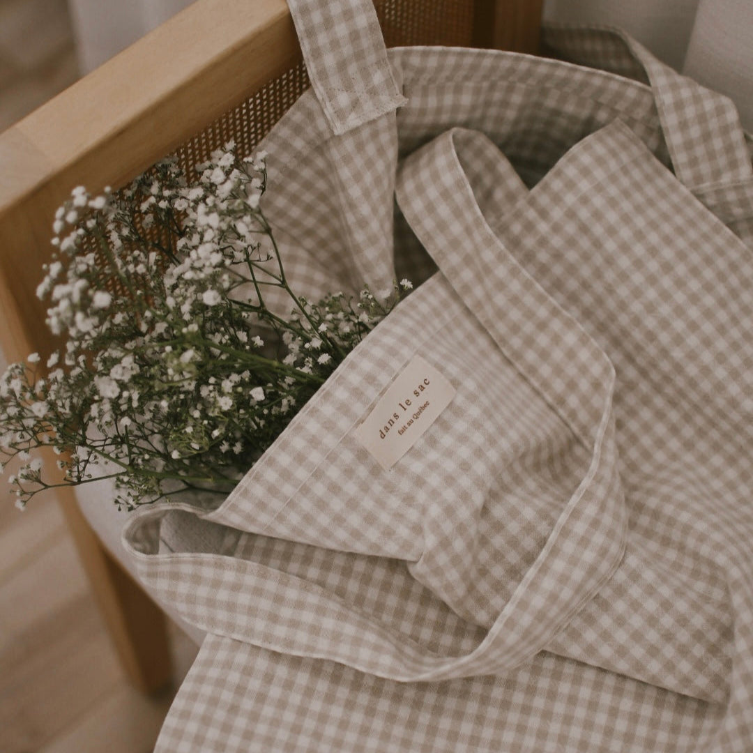 Organic Cotton Tote Bag - Vichy Collection
