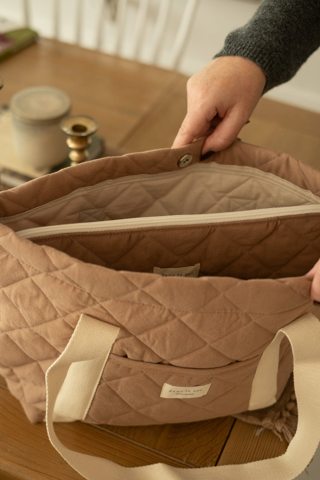 Quilted Tote Bag for Everyday Use