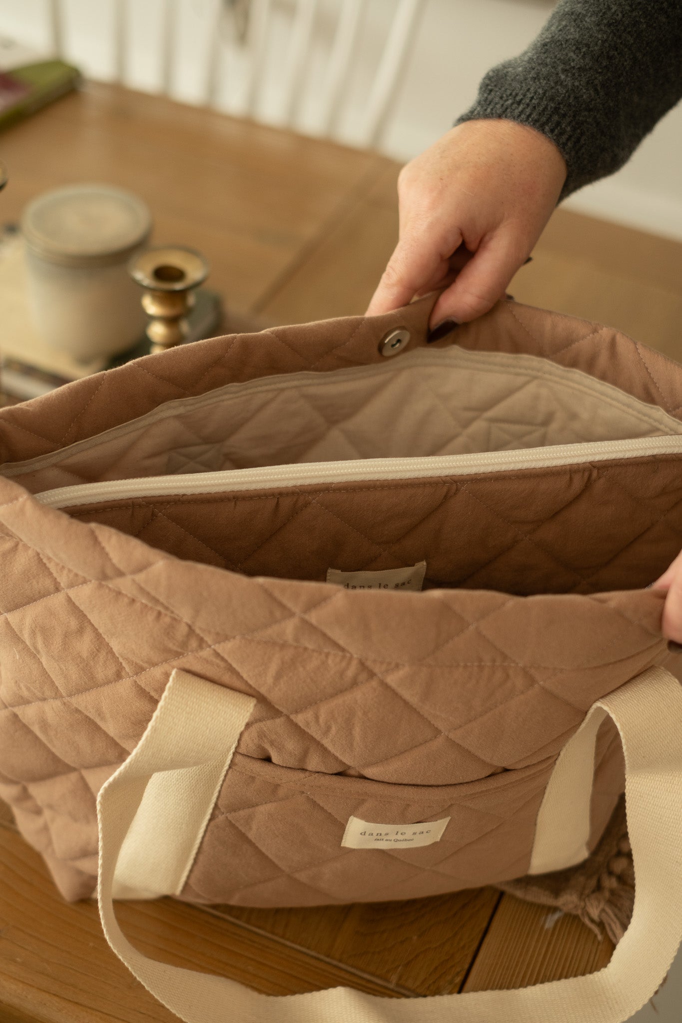 Quilted Tote Bag for Everyday Use