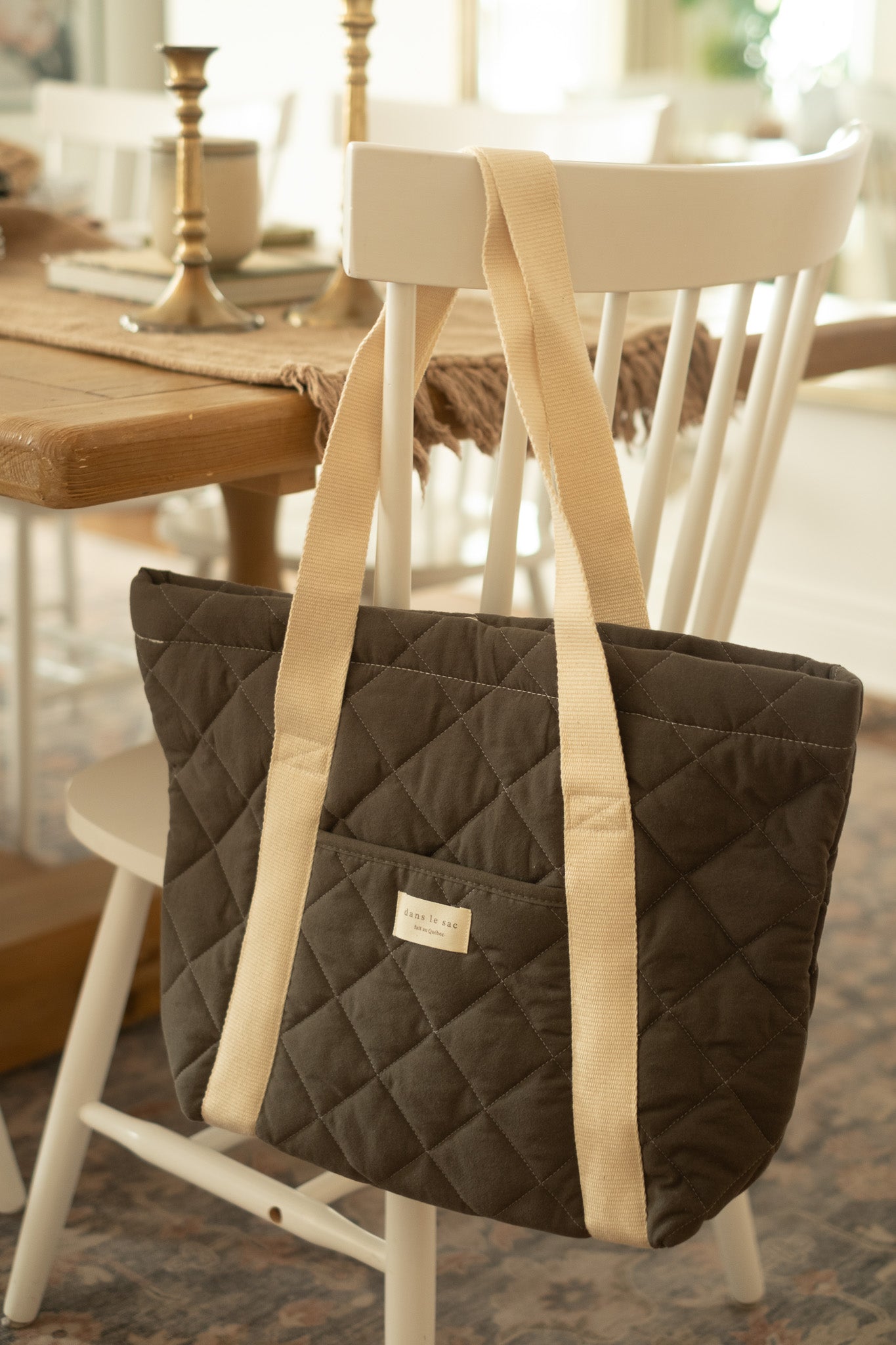 Quilted Tote Bag for Everyday Use