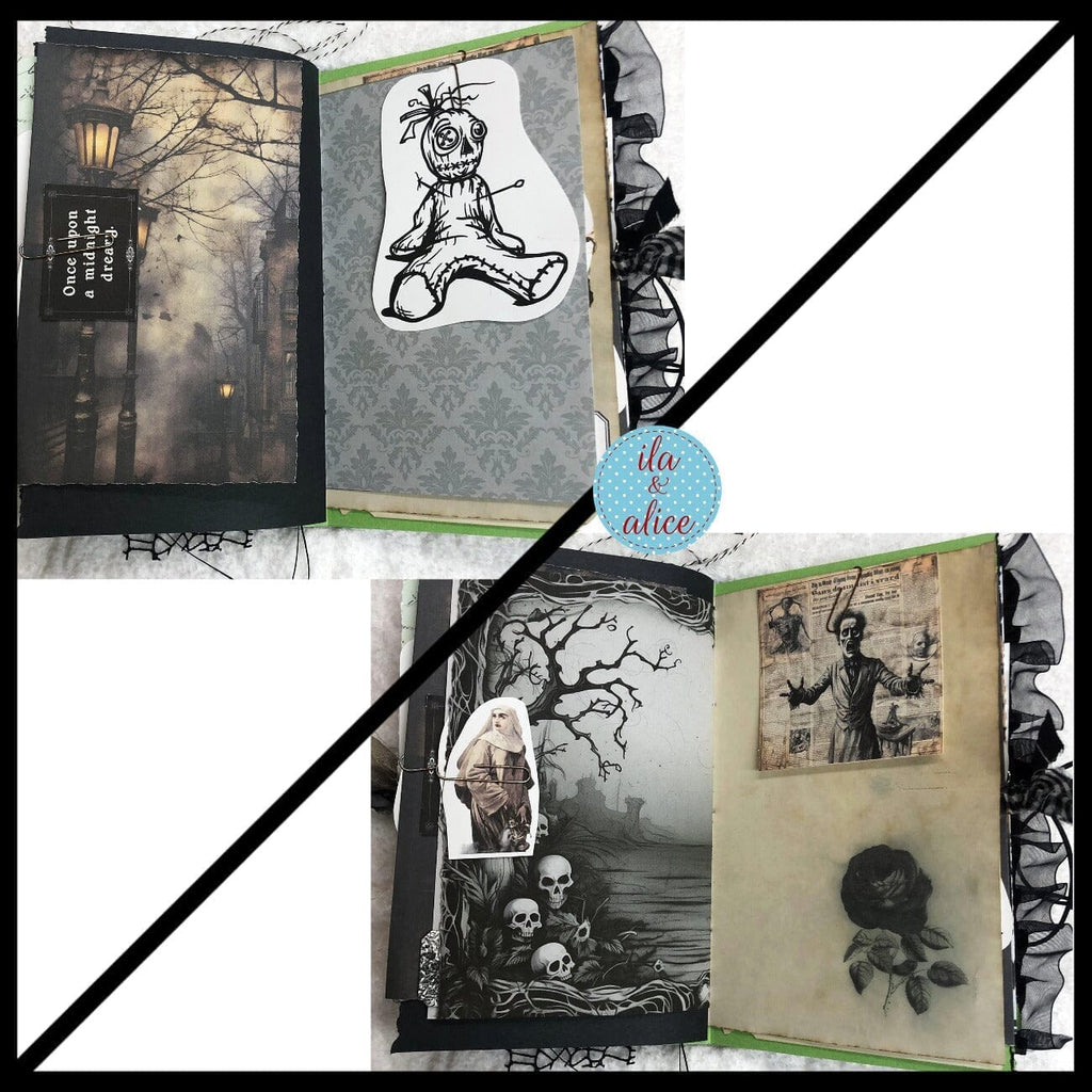 Dark Witch Halloween Junk Journal Filled with Witch Ephemera #2