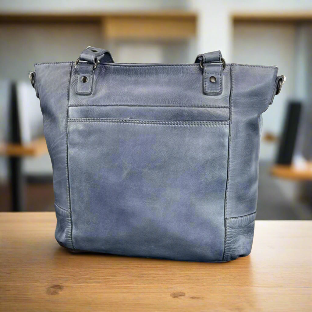 Sac à main en cuir à deux anses MET