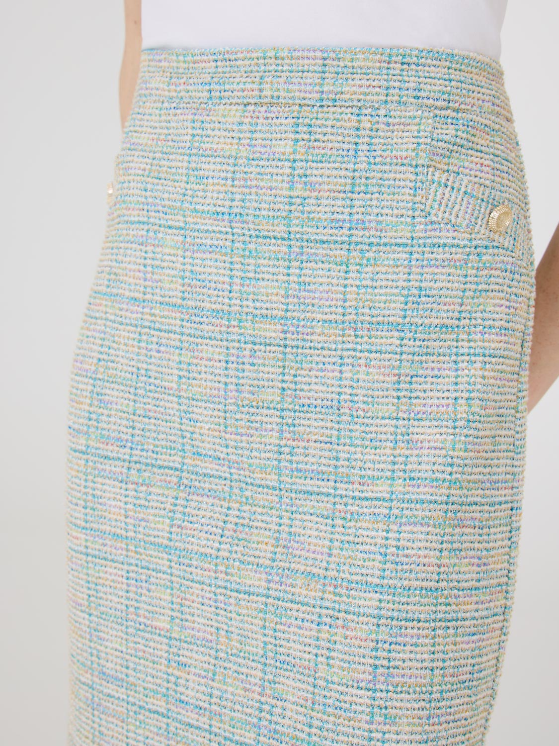 Jupe crayon bouclée