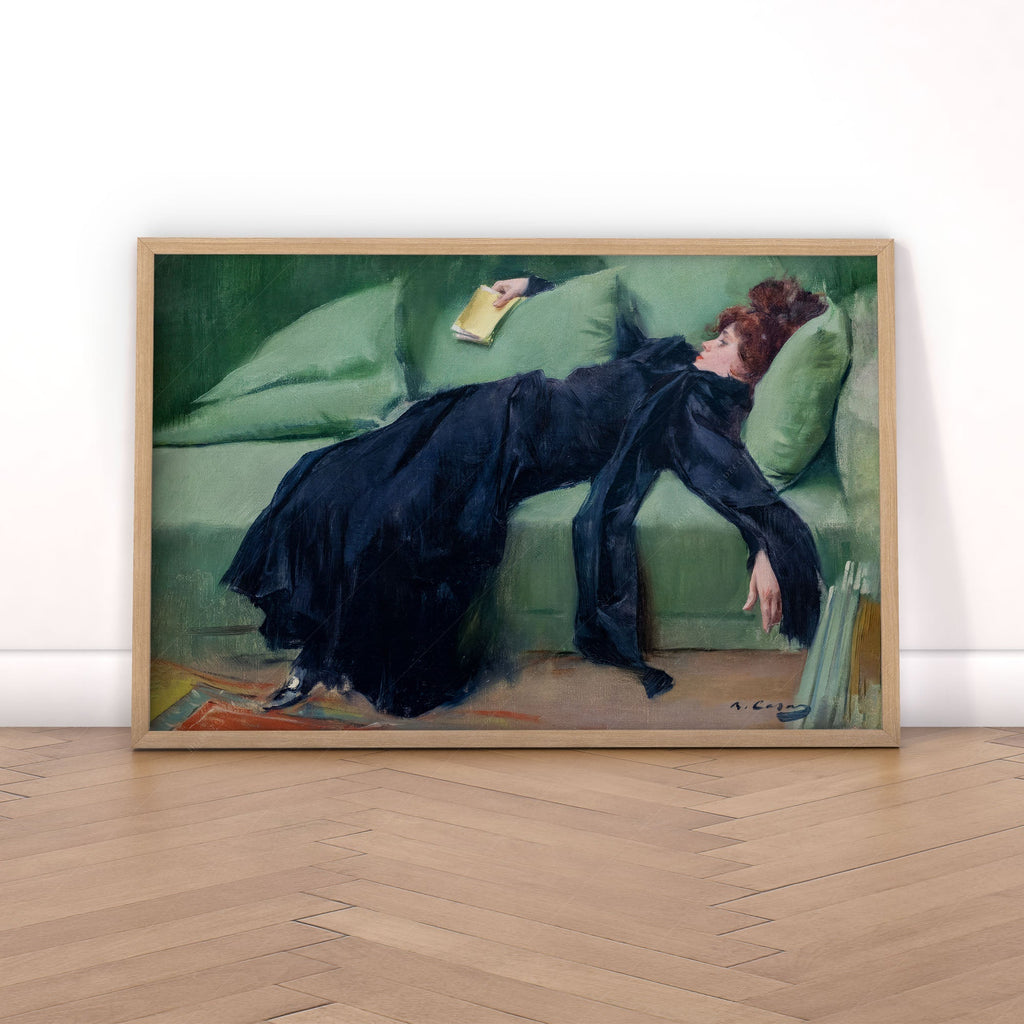 Ramon Casas Decadent Young Woman After the Dance Print – Belle Époque Art