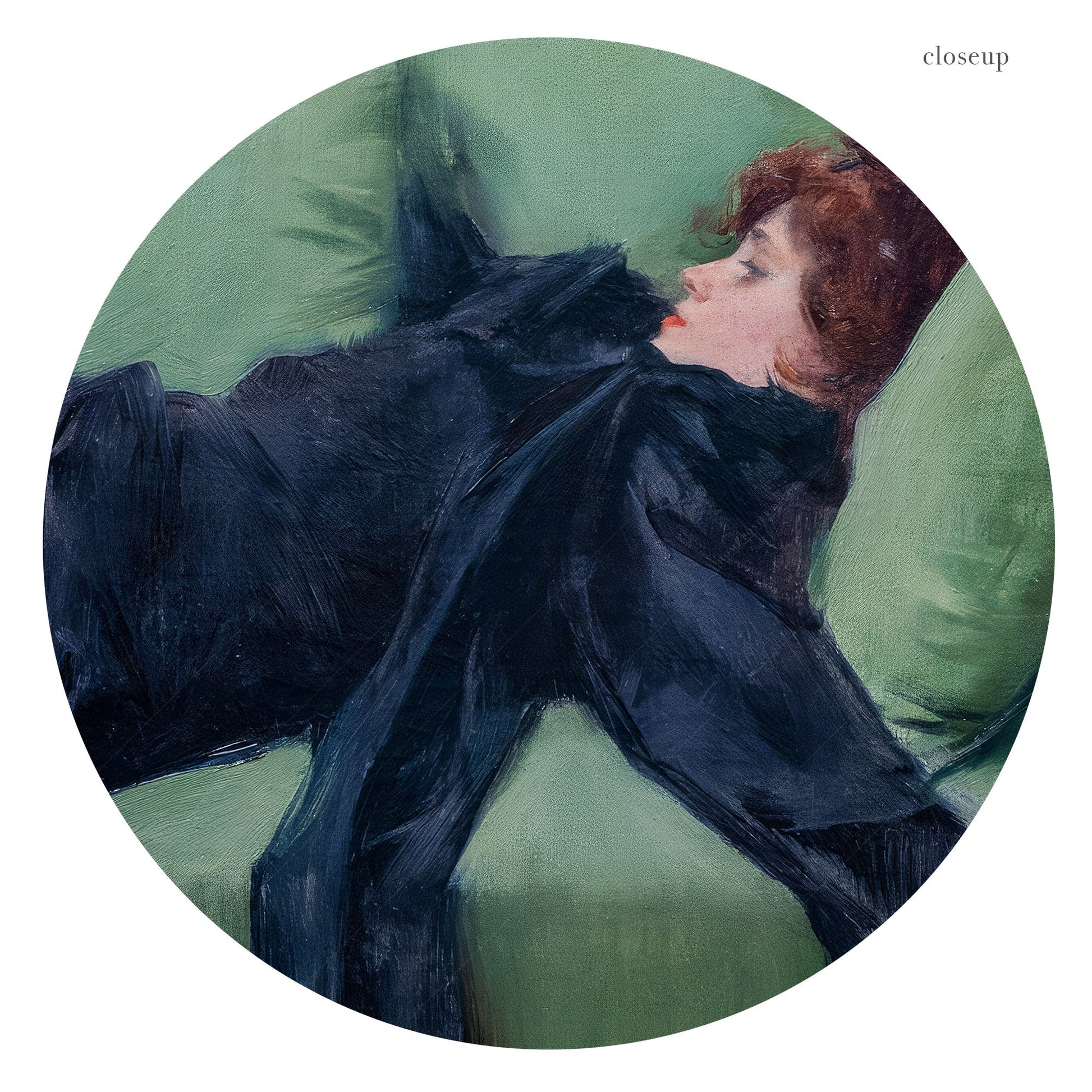 Ramon Casas Decadent Young Woman After the Dance Print – Belle Époque Art
