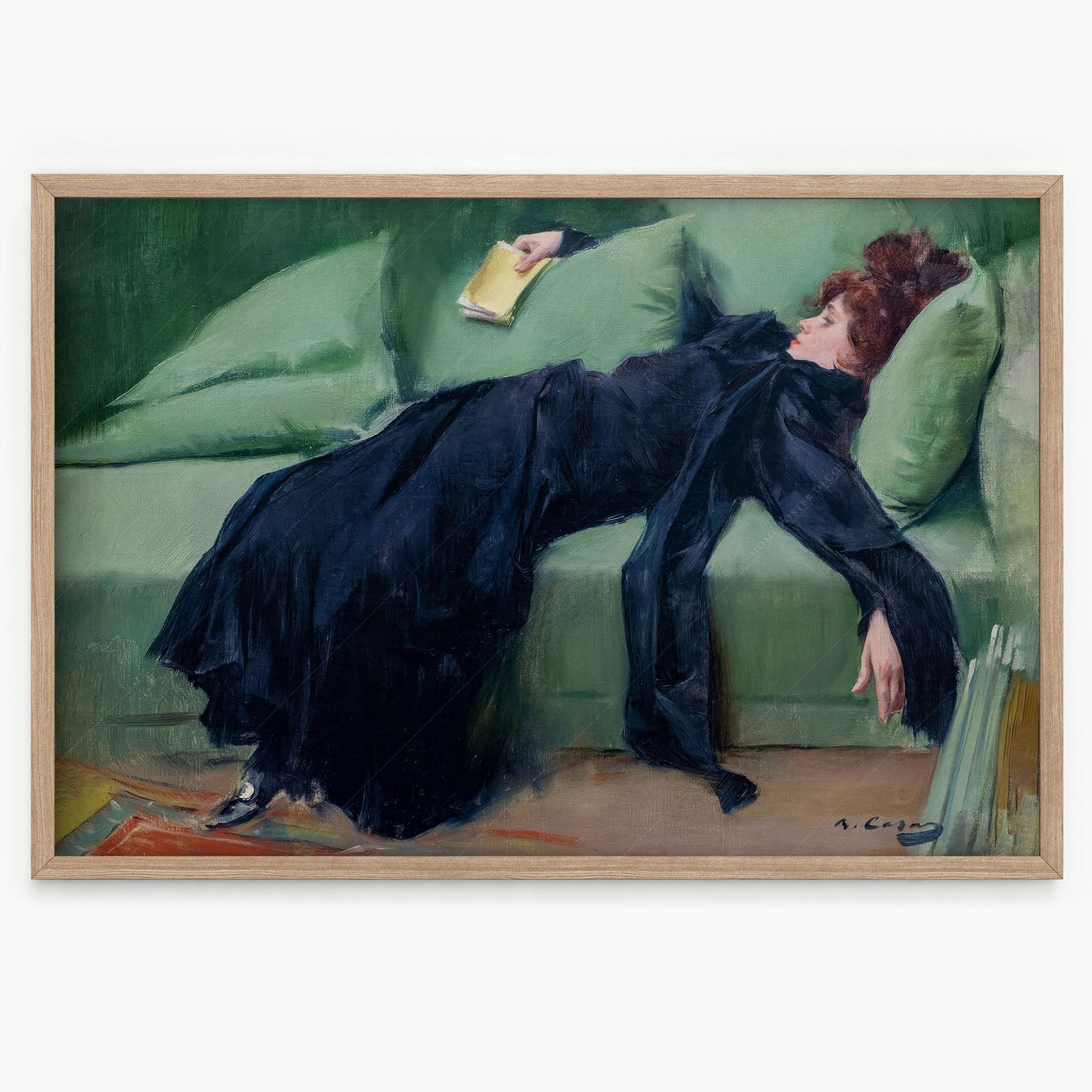Ramon Casas Decadent Young Woman After the Dance Print – Belle Époque Art