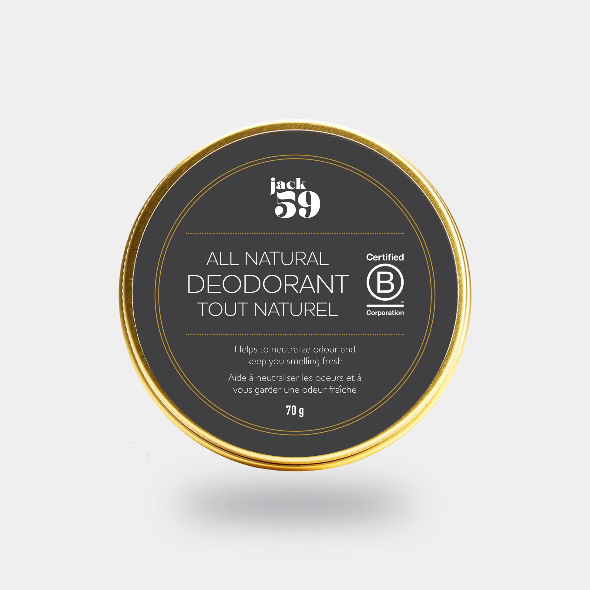 Déodorant entièrement naturel