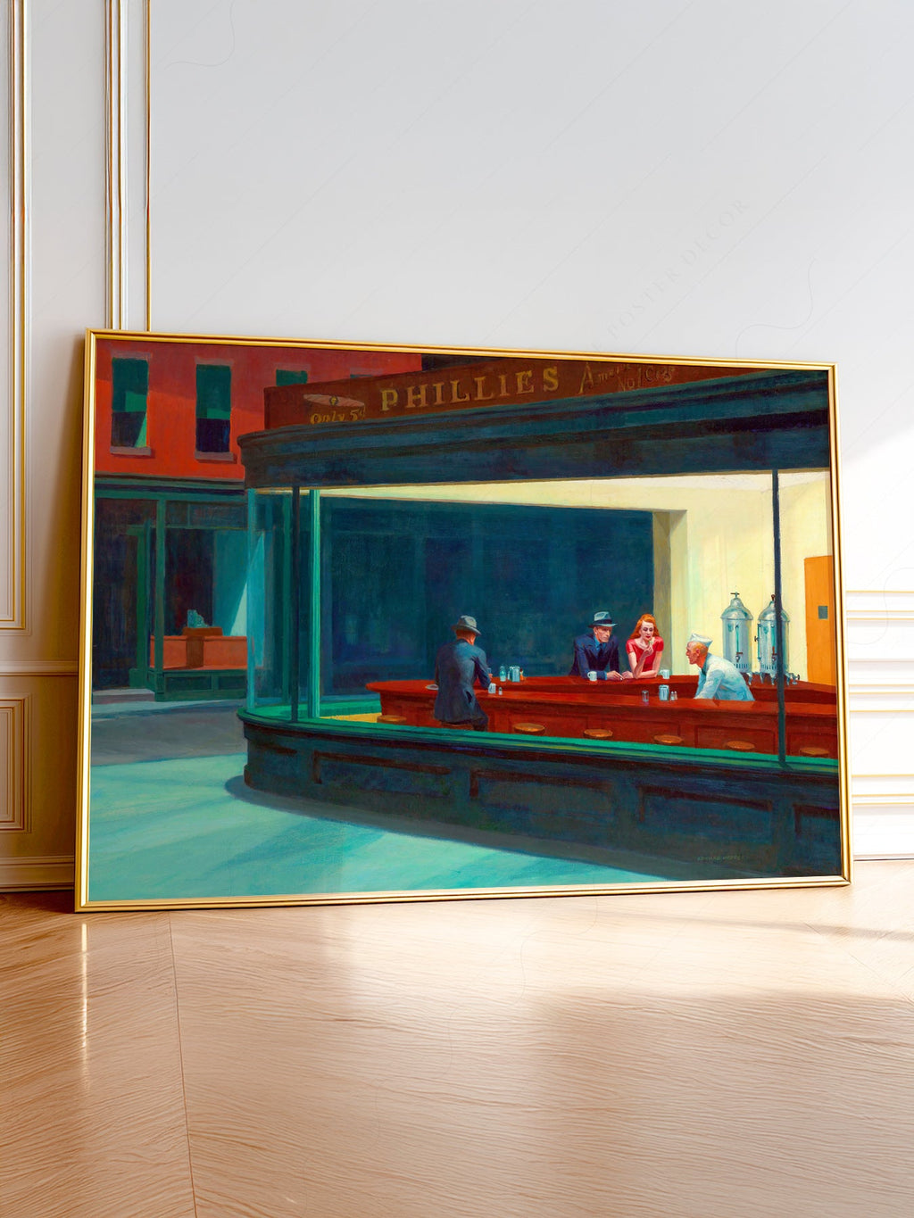 Edward Hopper Nighthawks Art Print – American Realism Wall Art Poster