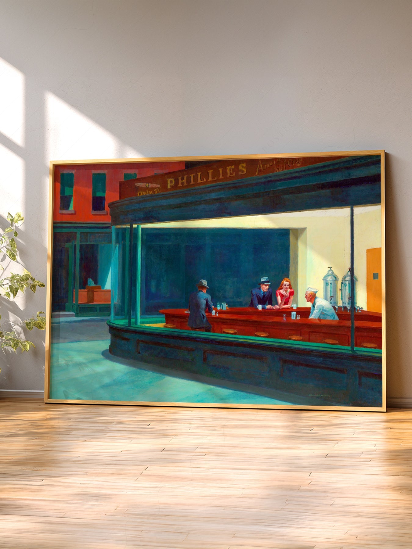 Edward Hopper Nighthawks Art Print – American Realism Wall Art Poster