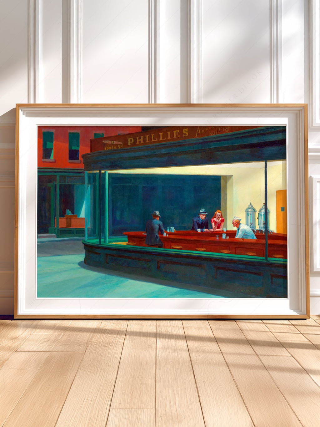 Edward Hopper Nighthawks Art Print – American Realism Wall Art Poster