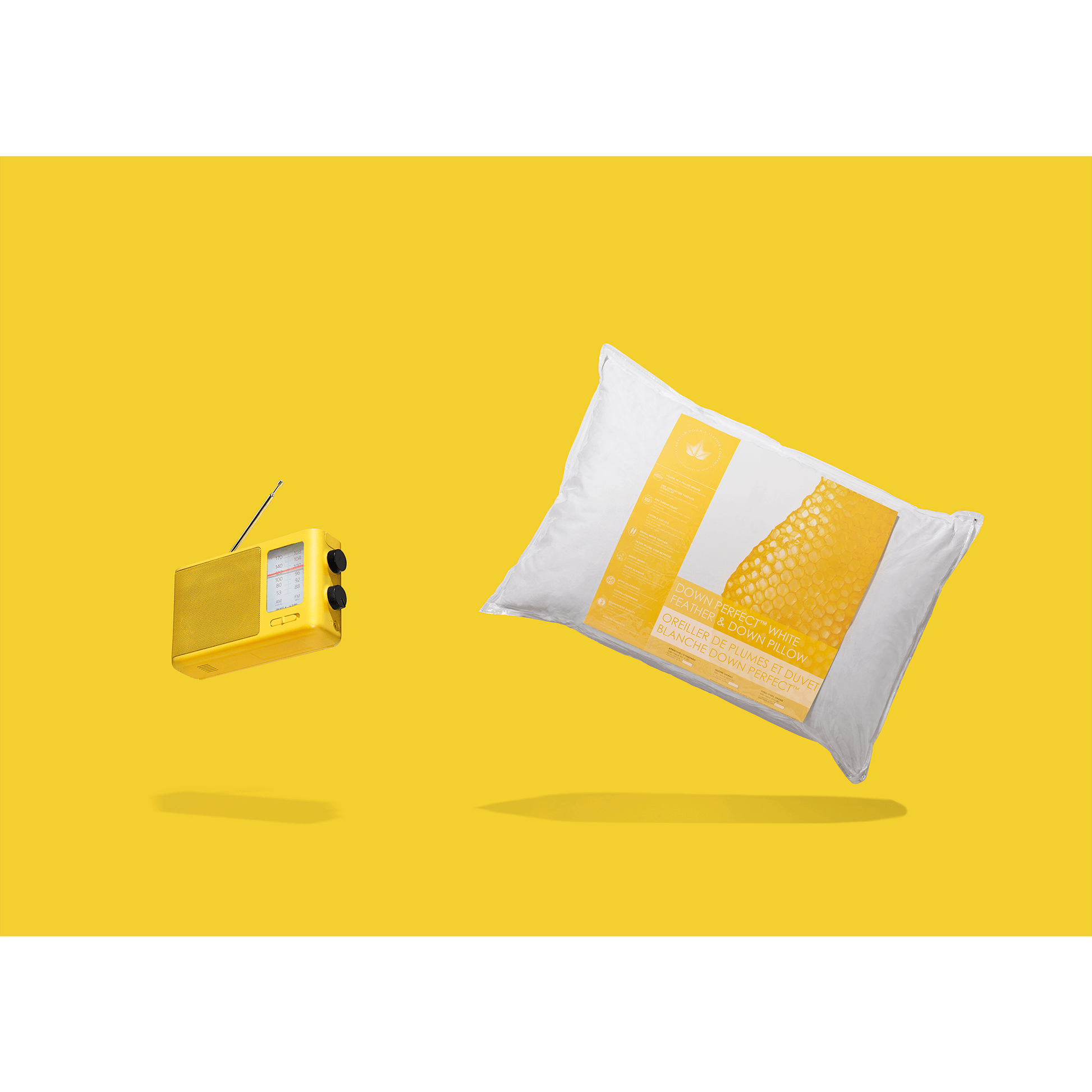 Oreiller en plumes et duvet blanc Down Perfect™
