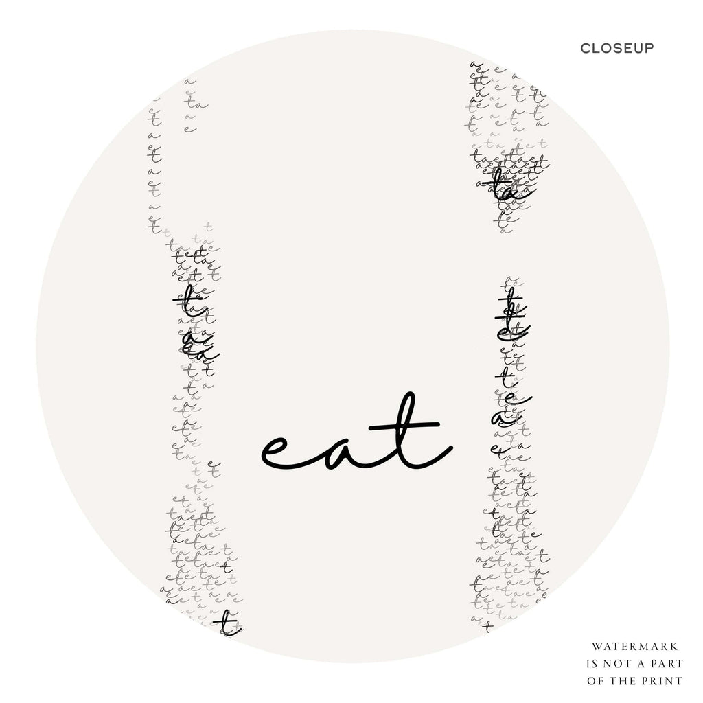 Eat Drink Cheers Set of 3 Prints – Minimalist Kitchen Wall Art Poster
