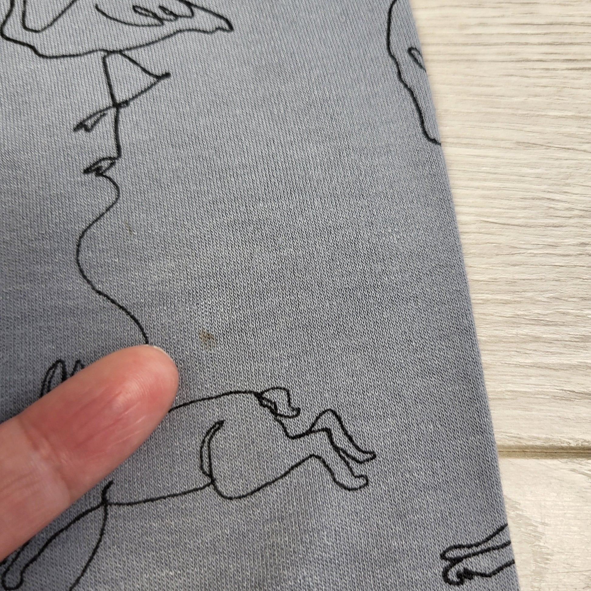 MIRE22 - Pantalon bleu en bambou Little and Lively avec lapins. Taille 2T