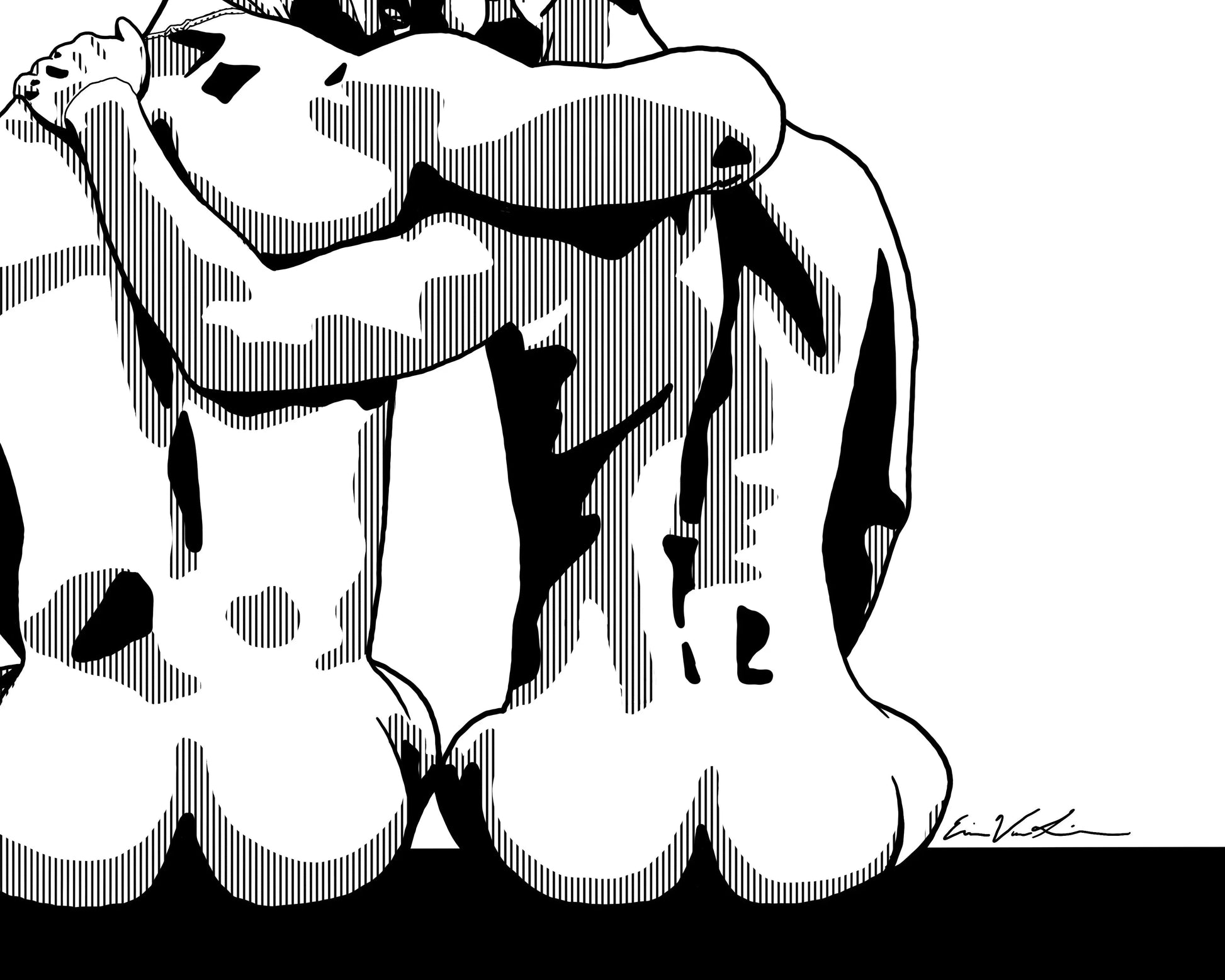 Lovers At Poolside ART PRINT