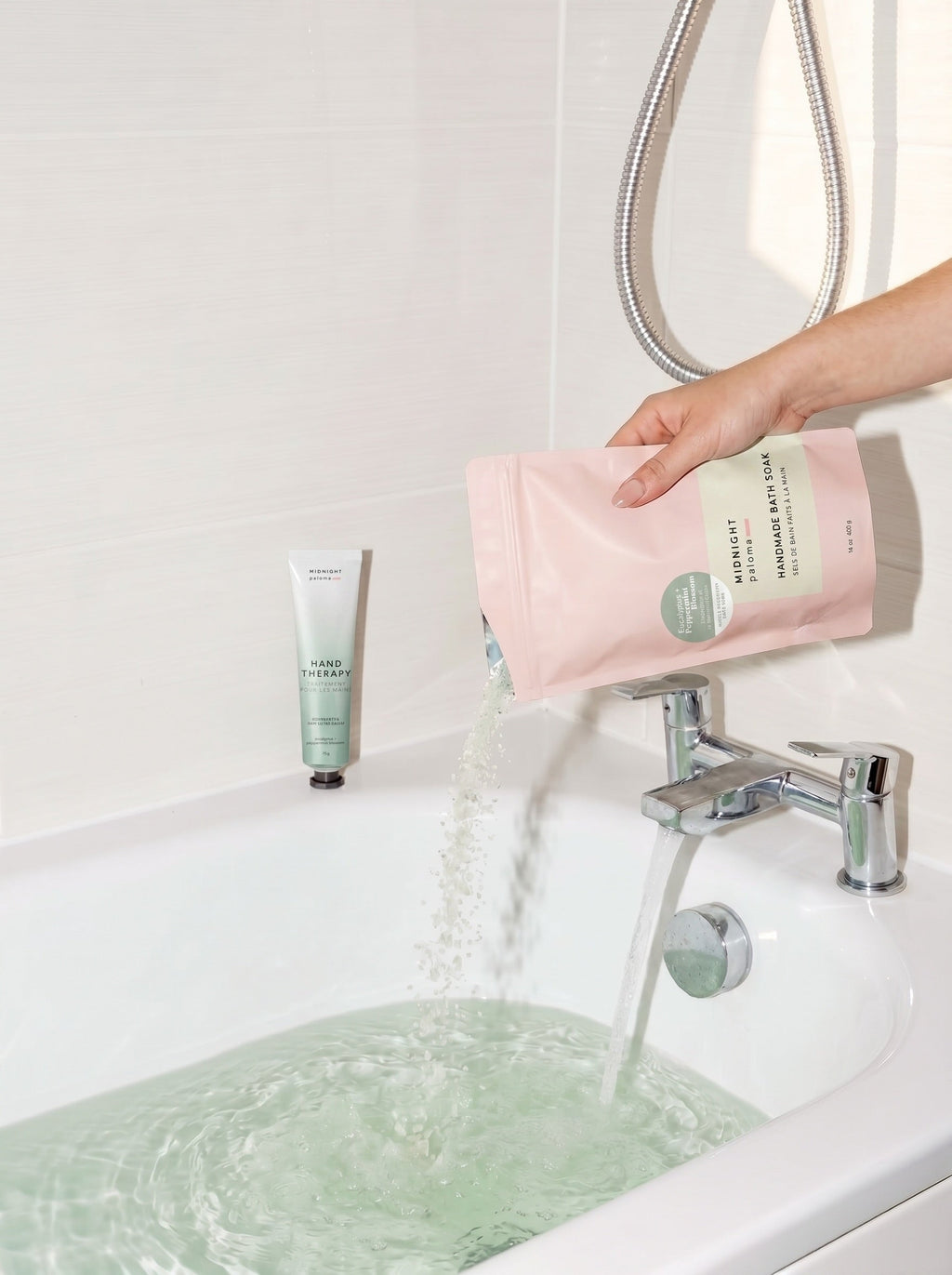 Bain moussant à l'eucalyptus et à la menthe poivrée