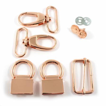 Kit de quincaillerie pour sac à bandoulière à double rabat