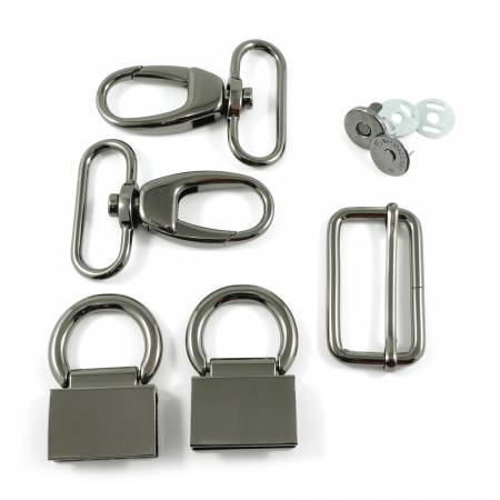 Kit de quincaillerie pour sac à bandoulière à double rabat