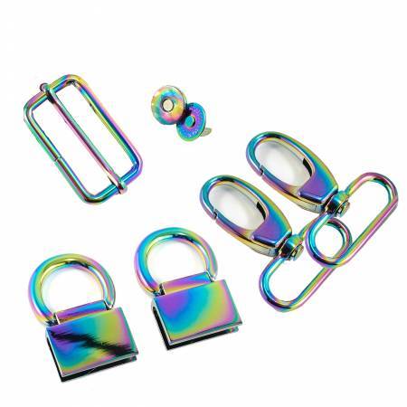 Kit de quincaillerie pour sac à bandoulière à double rabat