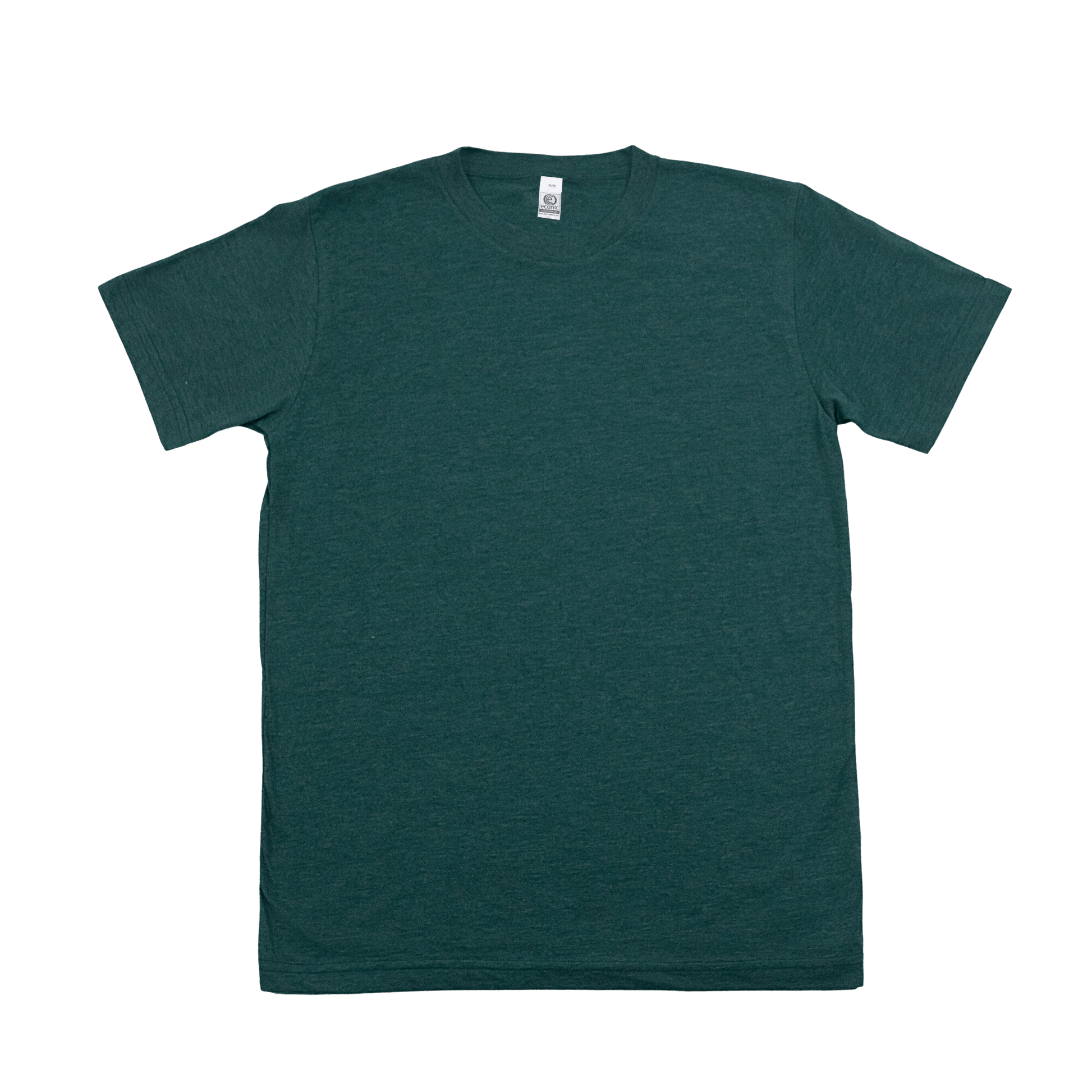 T-shirt ras du cou unisexe en mélange de coton