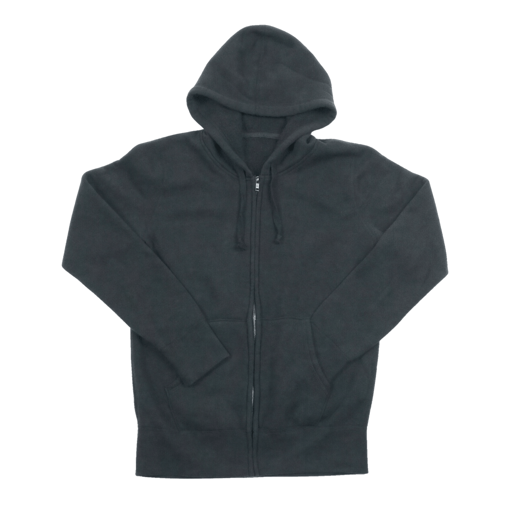 Sweat à capuche zippé en polaire pour homme