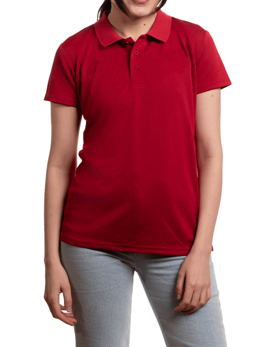 Polo en piqué mélangé pour femme