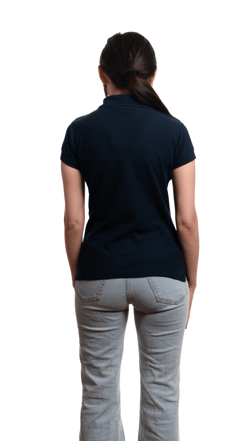 Polo en piqué mélangé pour femme