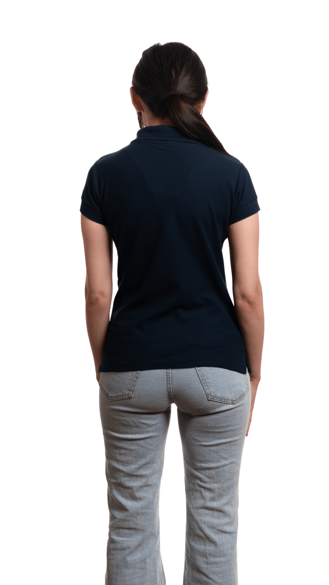 Polo en piqué mélangé pour femme