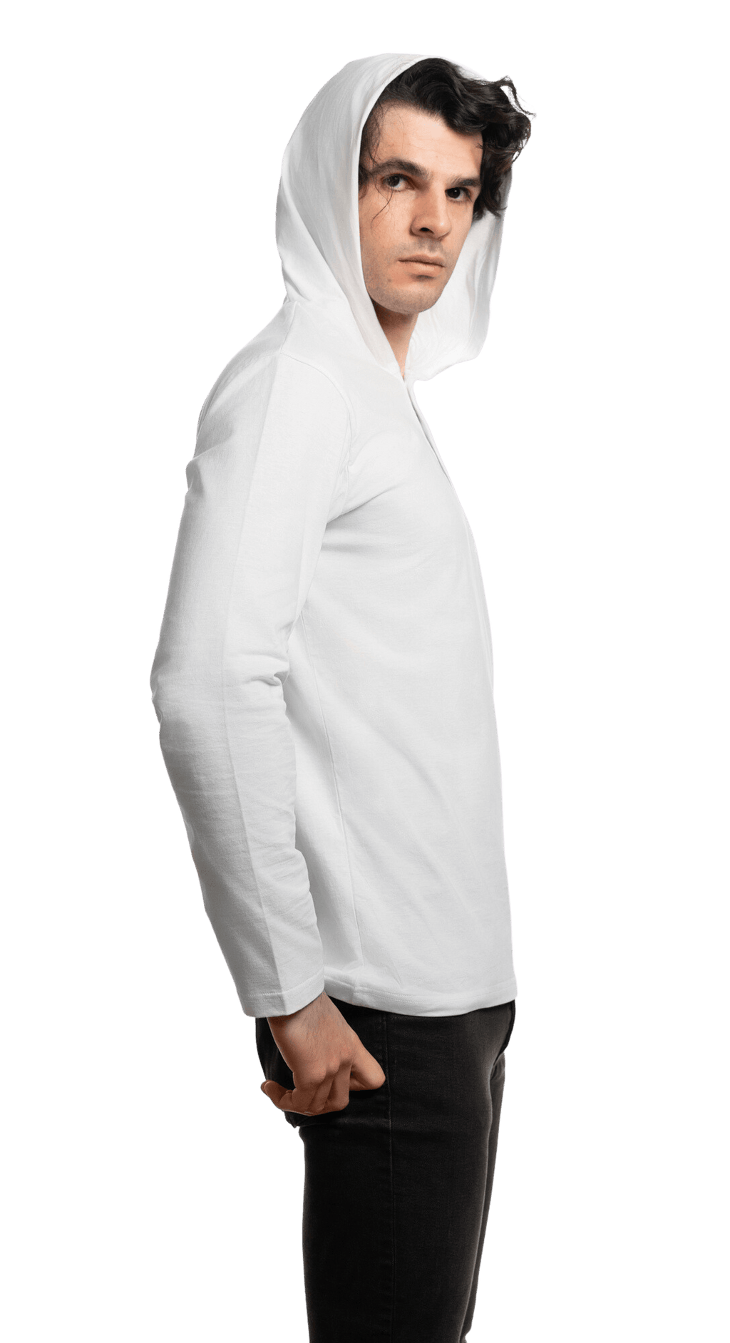 Men's Jersey Hoodie Henley