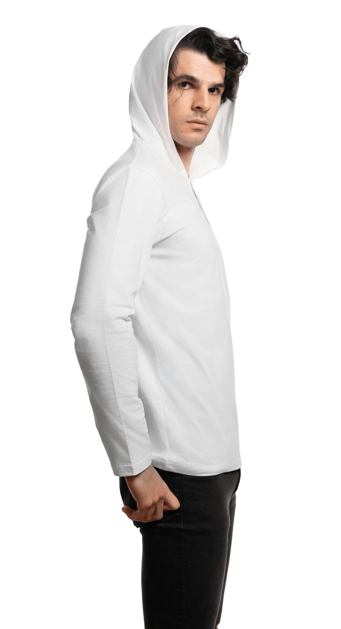Men's Jersey Hoodie Henley