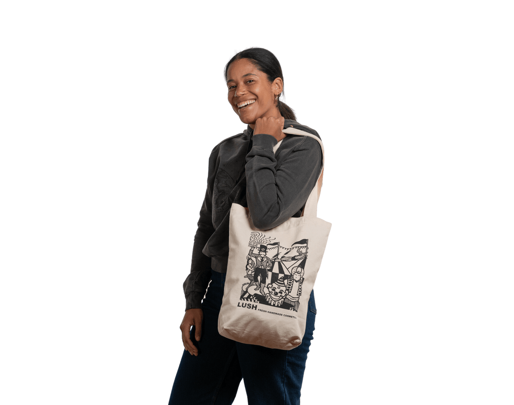 Fair Trade Certified Organic Cotton Tote Bag with Zippered Pocket
