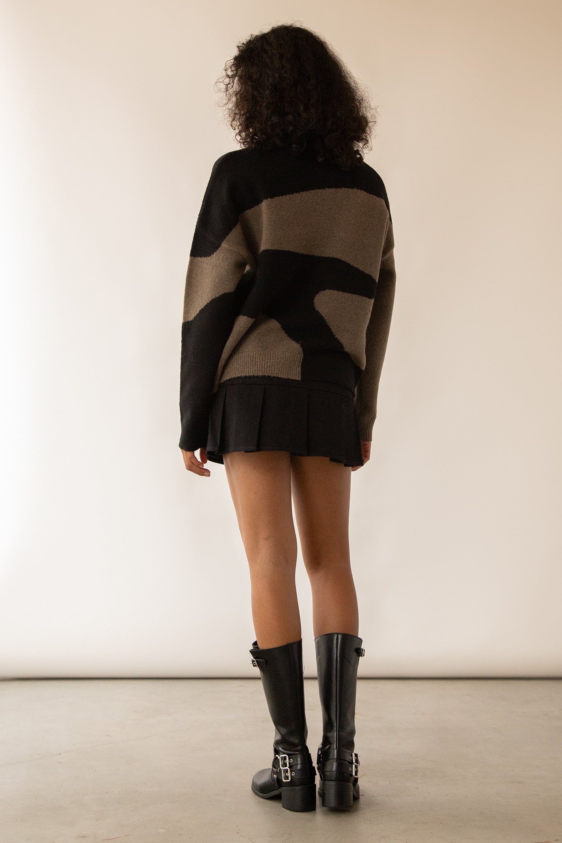 PULL INTARSIA SURDIMENSIONNÉ