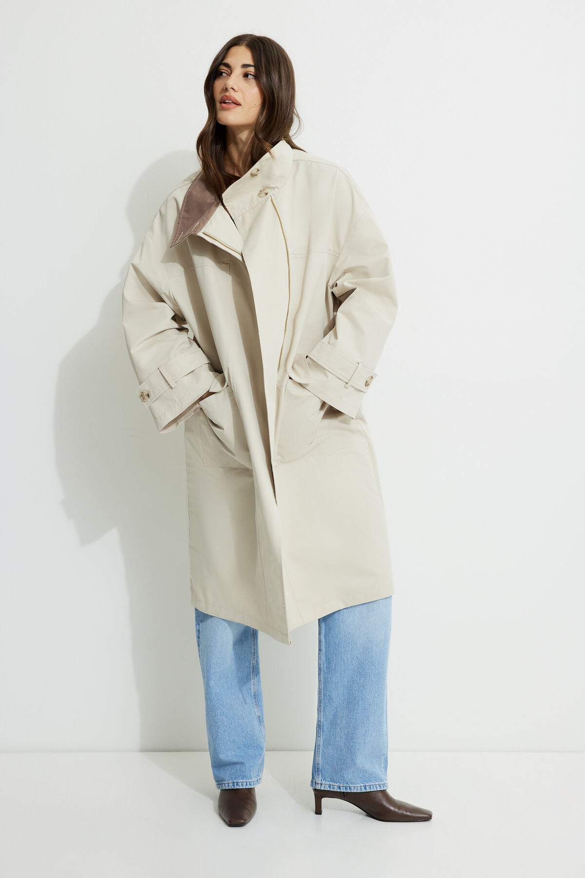 Trench-coat surdimensionné