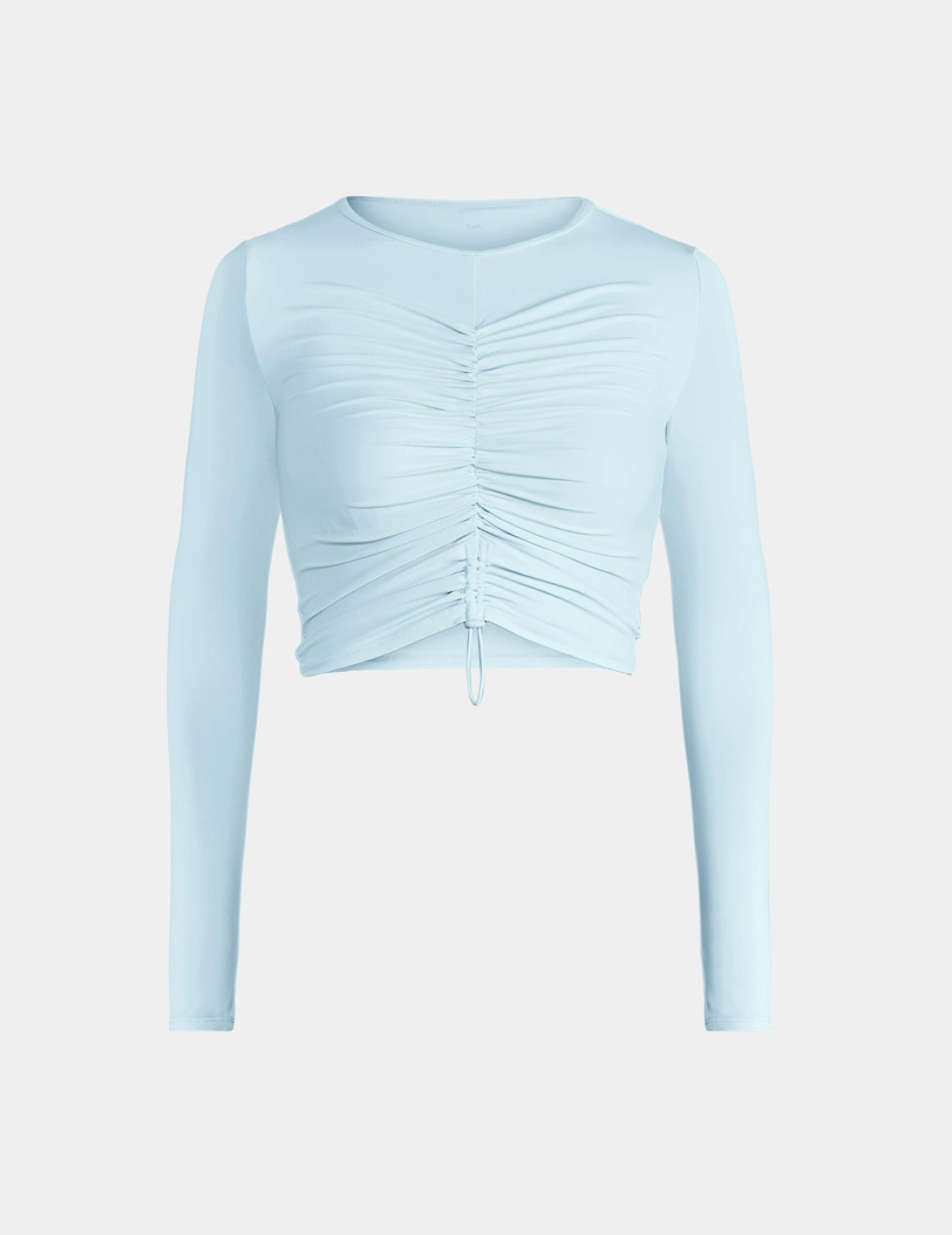 Ruched Long Sleeve Swim Top