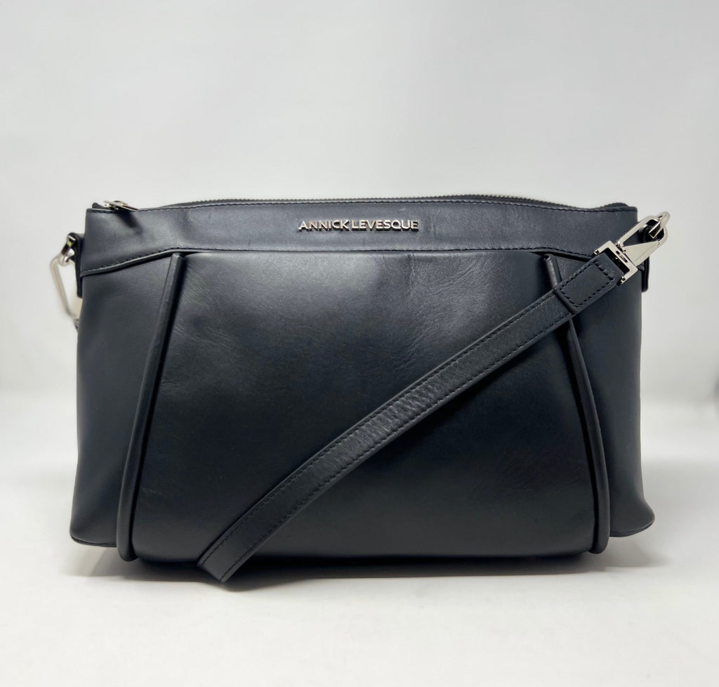Black Leather Handbag, Elena