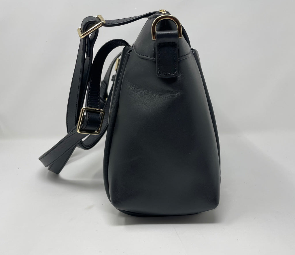 Black Leather Handbag, Elena
