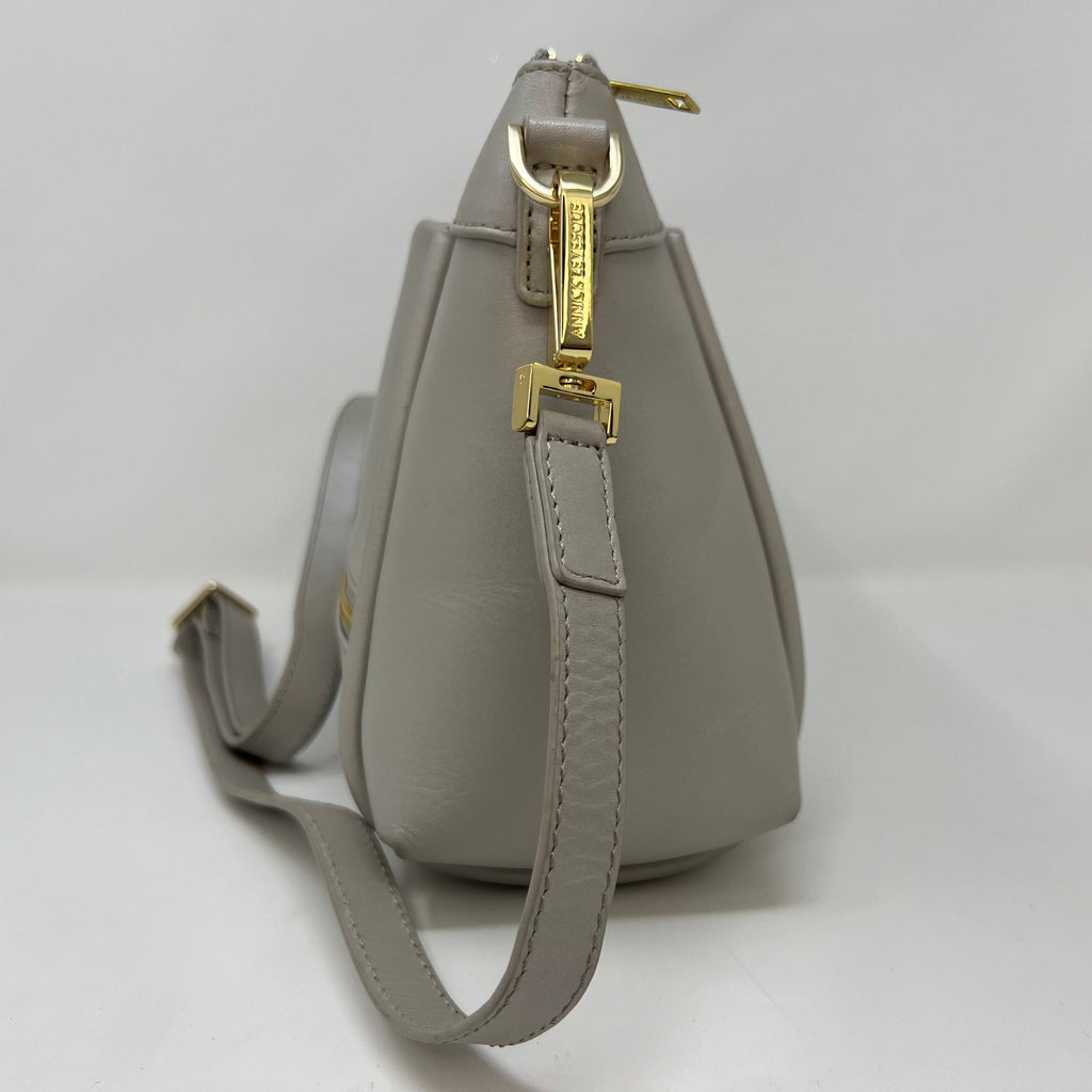 Beaded Leather Shoulder Bag, Elena