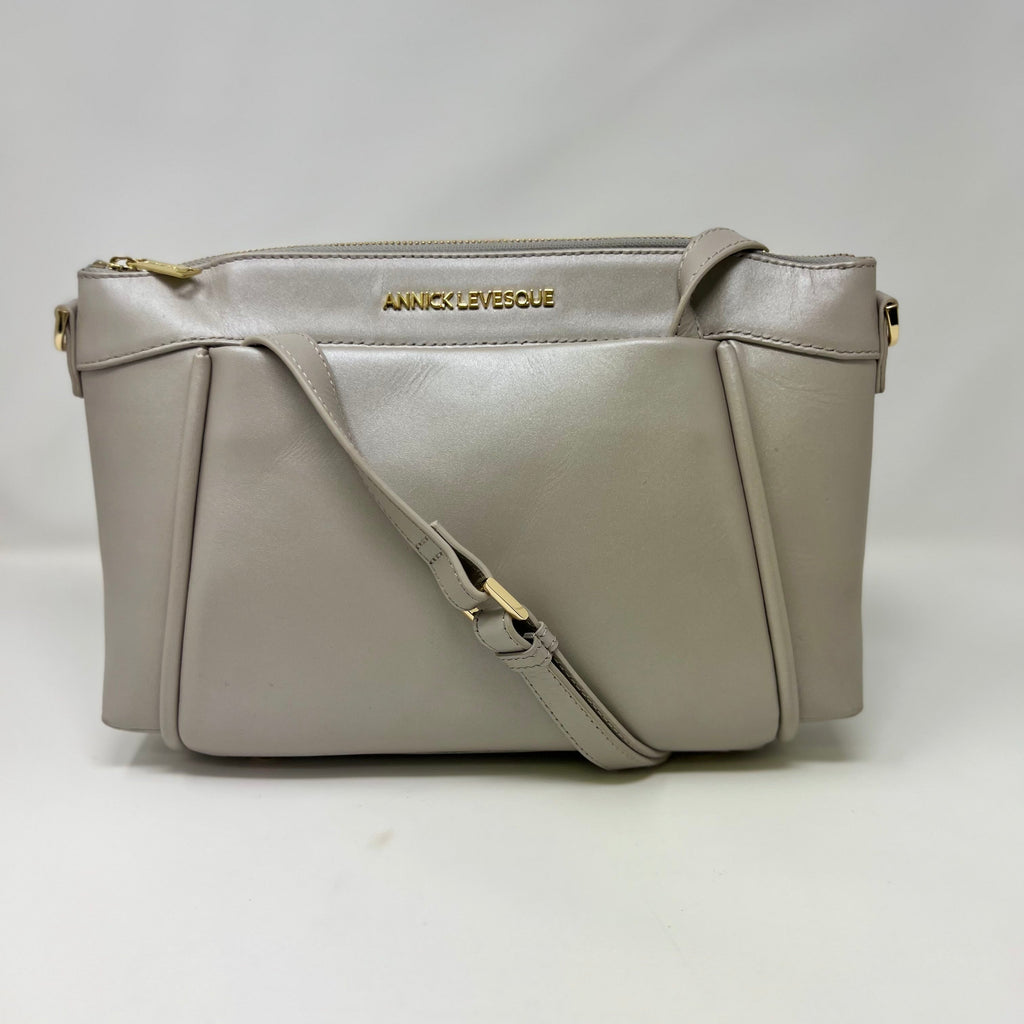Beaded Leather Shoulder Bag, Elena