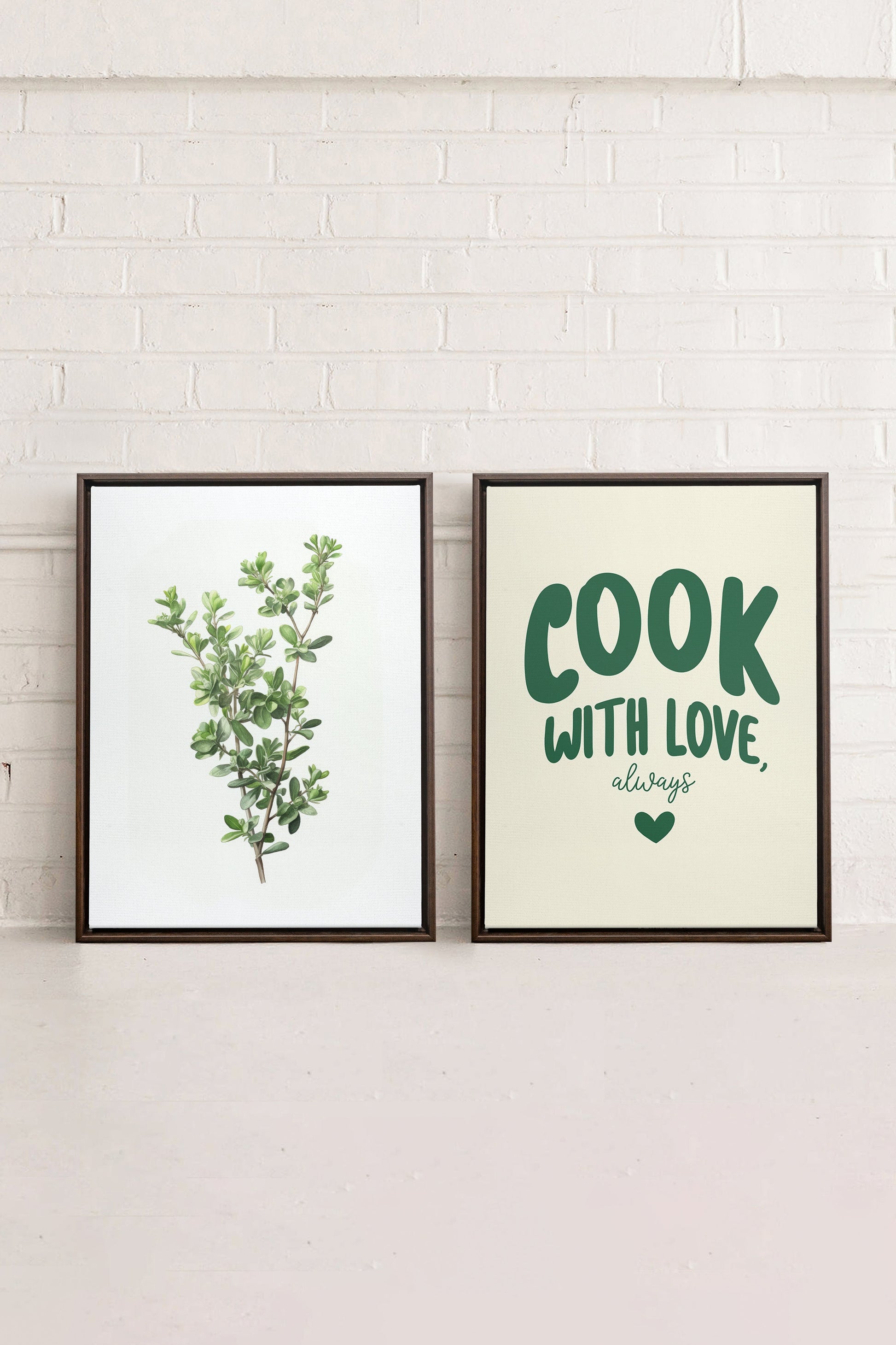 KITCHEN COMBINATION (2 Works on Stretched Canvas)