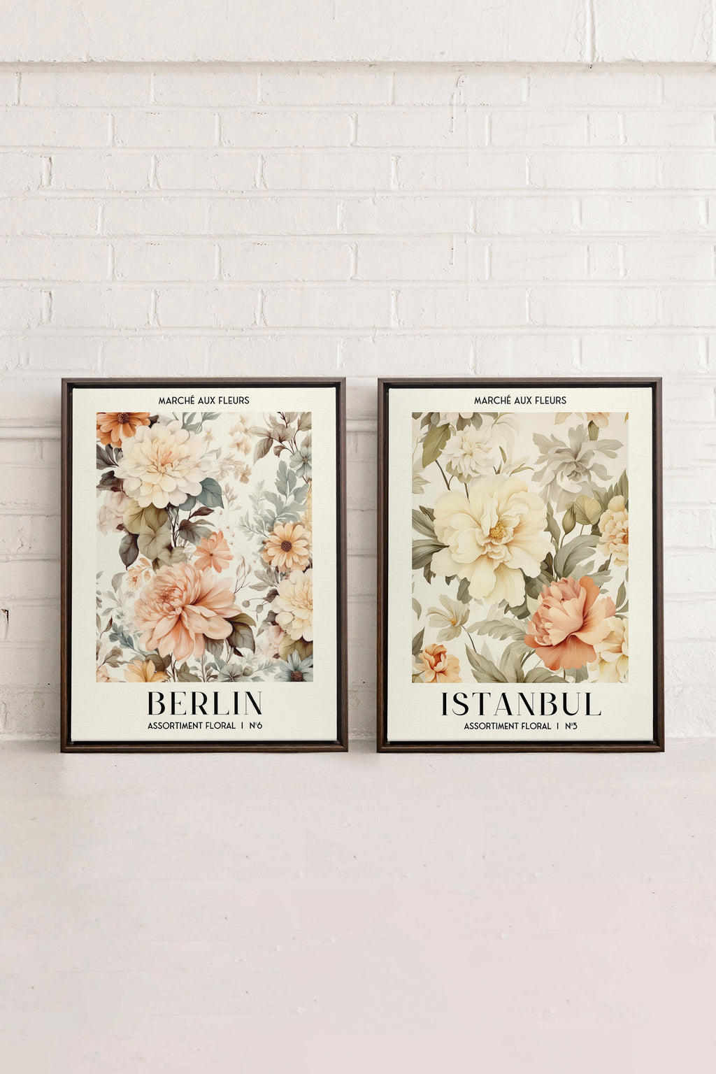 DUO FLORAL ASSORTMENT (2 Stretched Canvas Artworks)