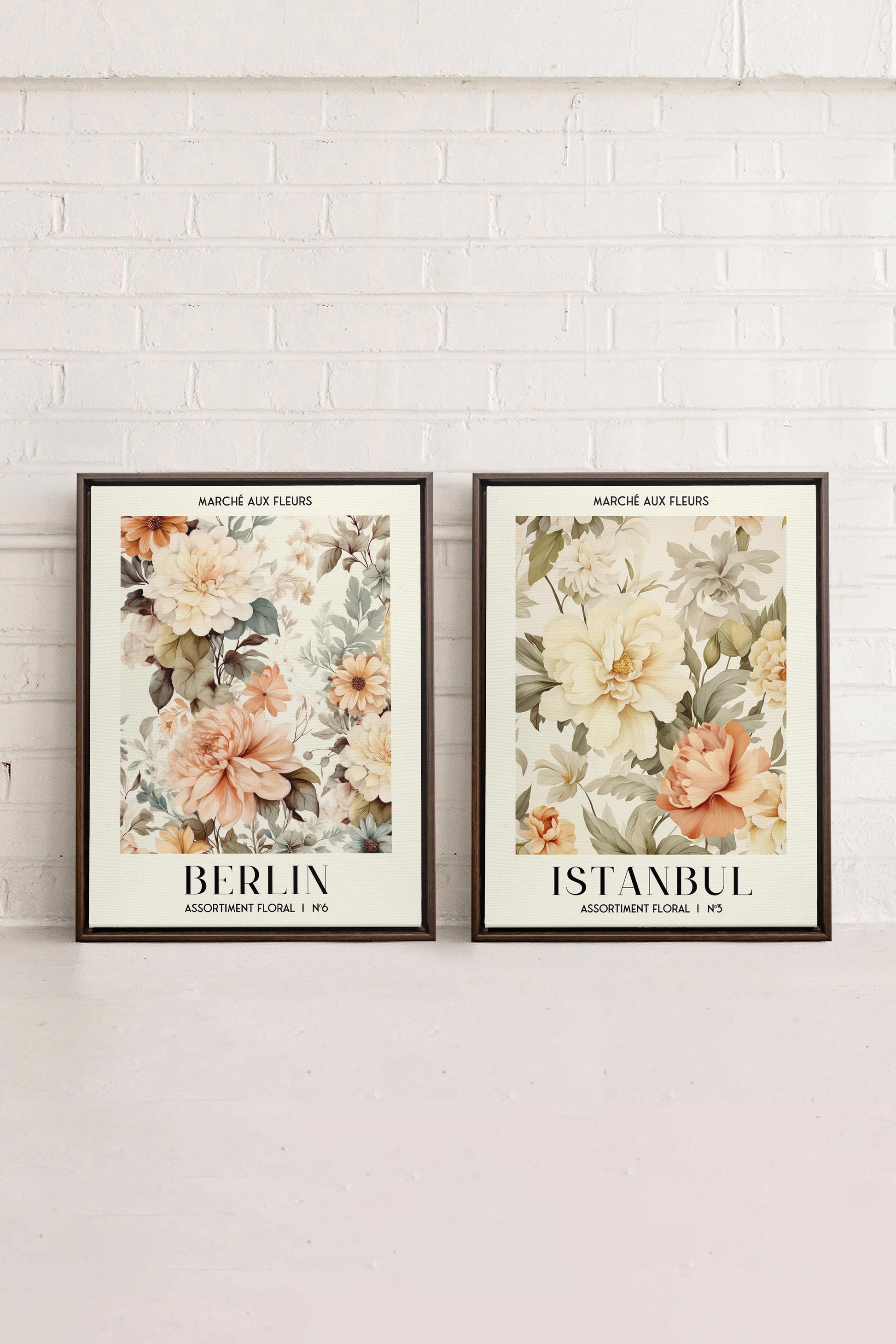 DUO FLORAL ASSORTMENT (2 Stretched Canvas Artworks)