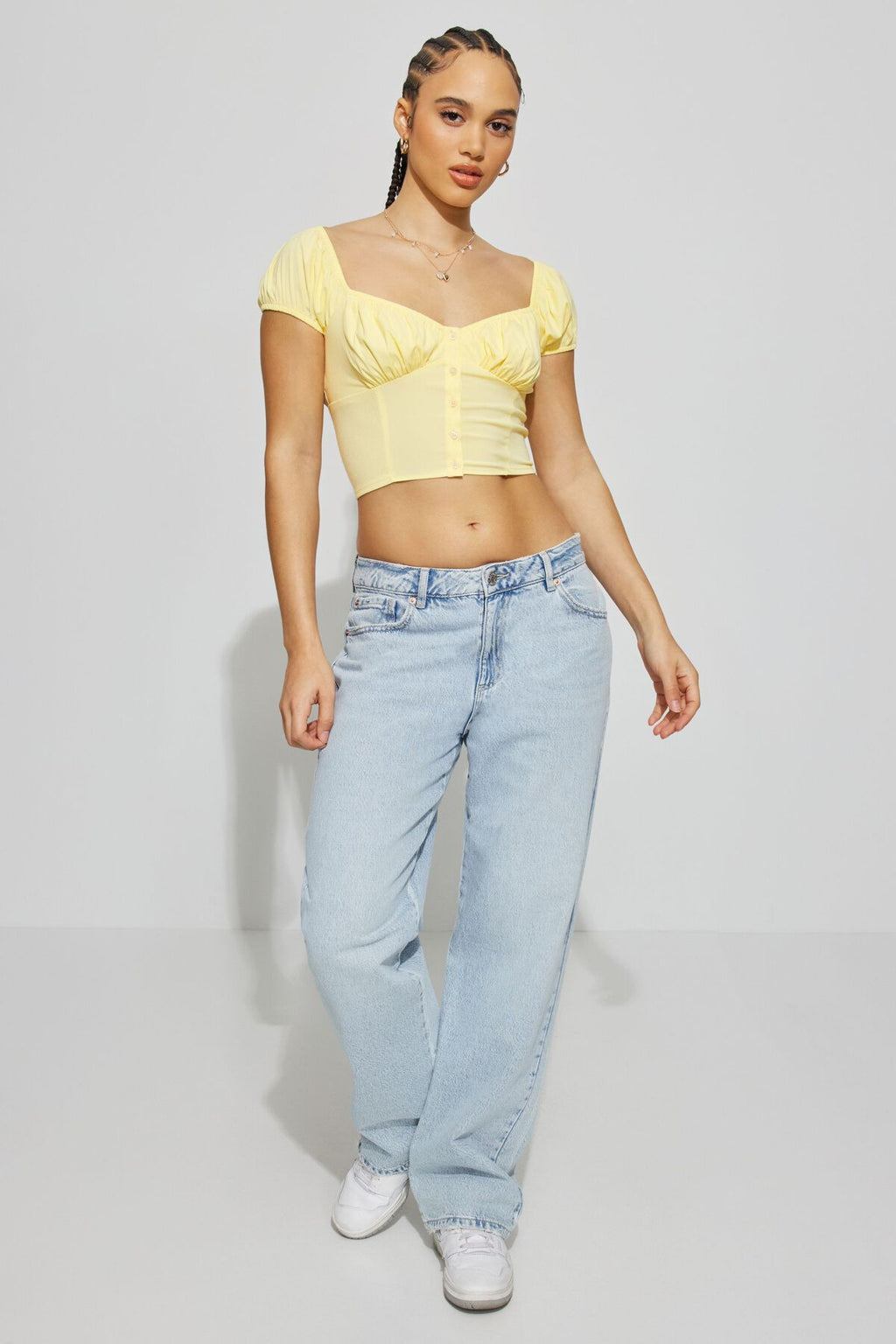 Haut à manches courtes Margot Milkmaid