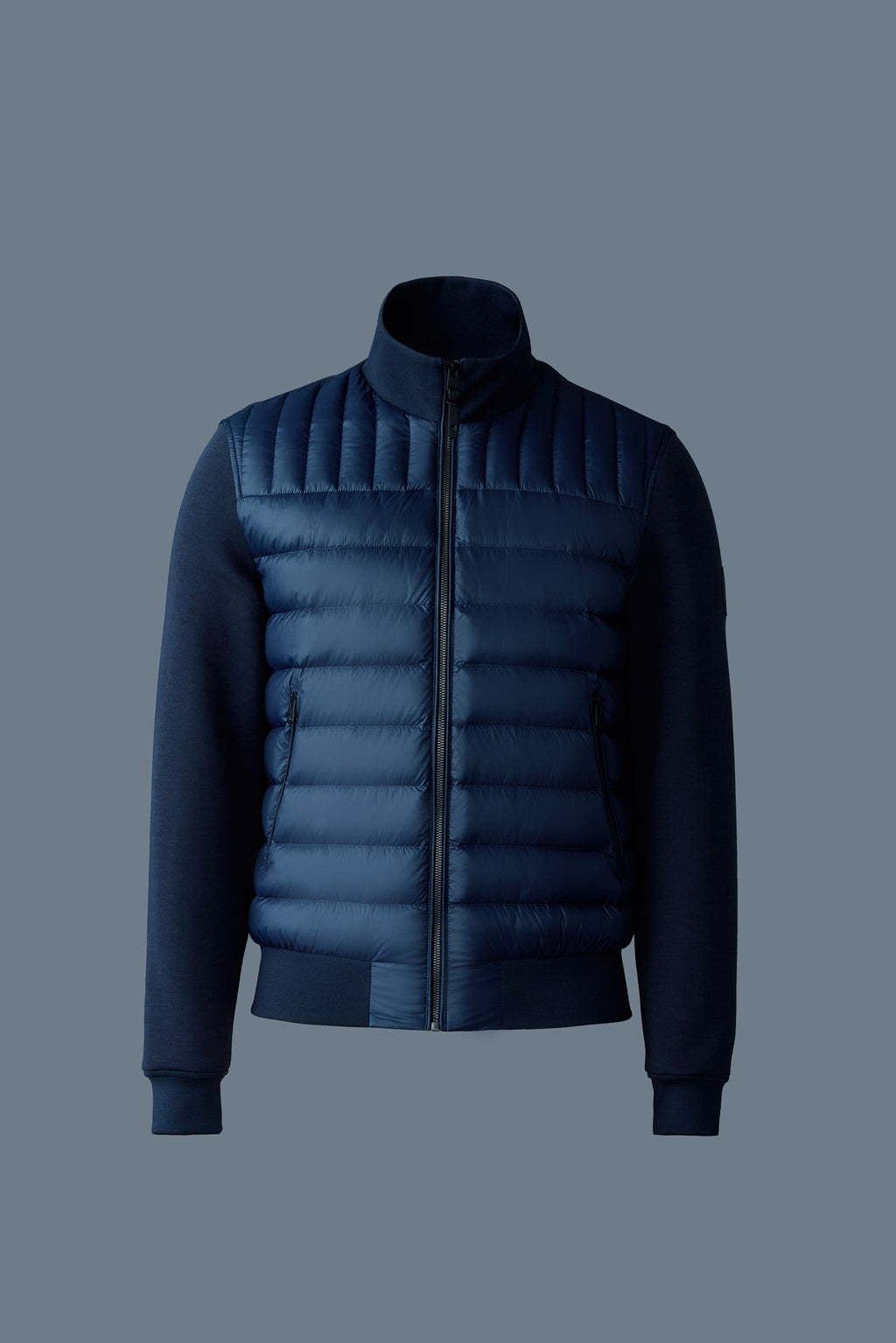 COLLIN-R Nano Down Mixed Media Bomber Jacket