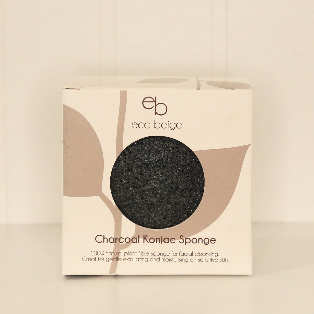 Éponge Konjac au charbon