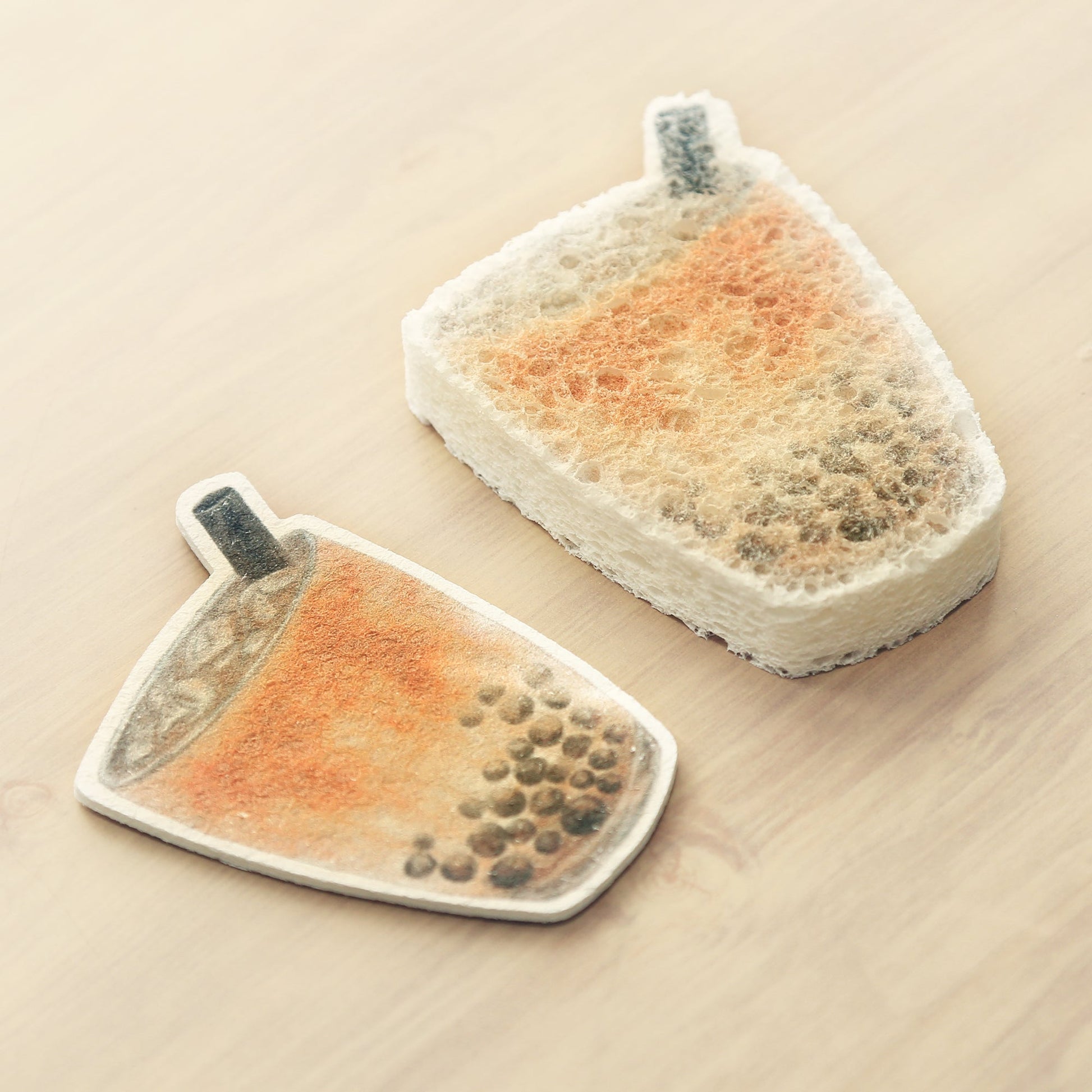 Éponge pop-up au thé aux perles