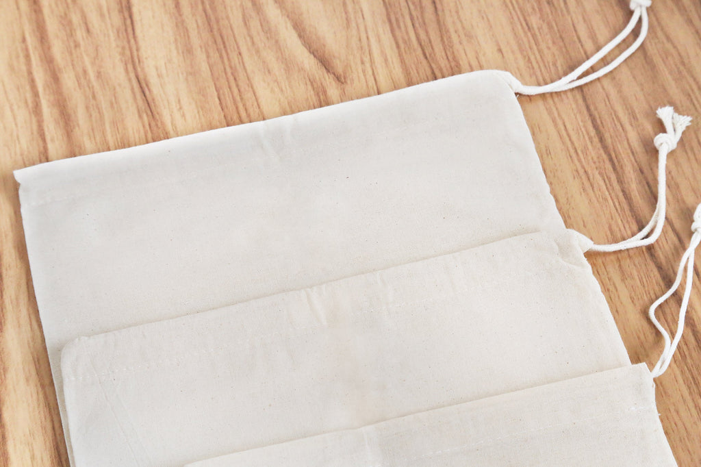Sacs en coton pour aliments en vrac (lot de 3)